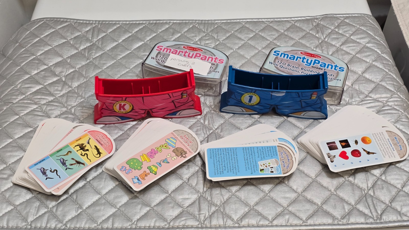 Melissa and Doug Smarty Pants Cards Lot of 2 – Kindergarten+1st Grade