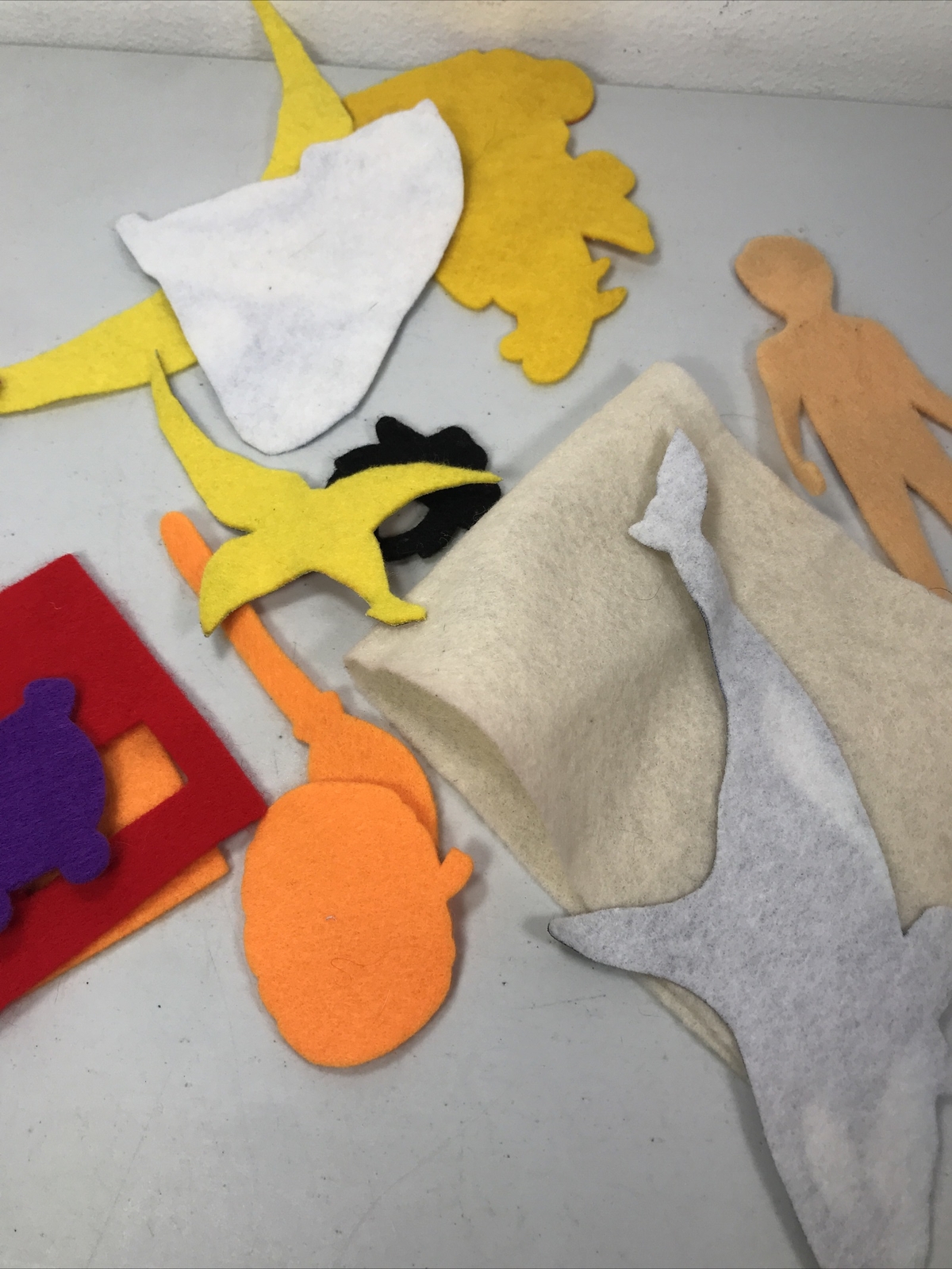 Felt Flannel Pellon Pieces For Storyboard Lot Of 15 Random Lot Crafts