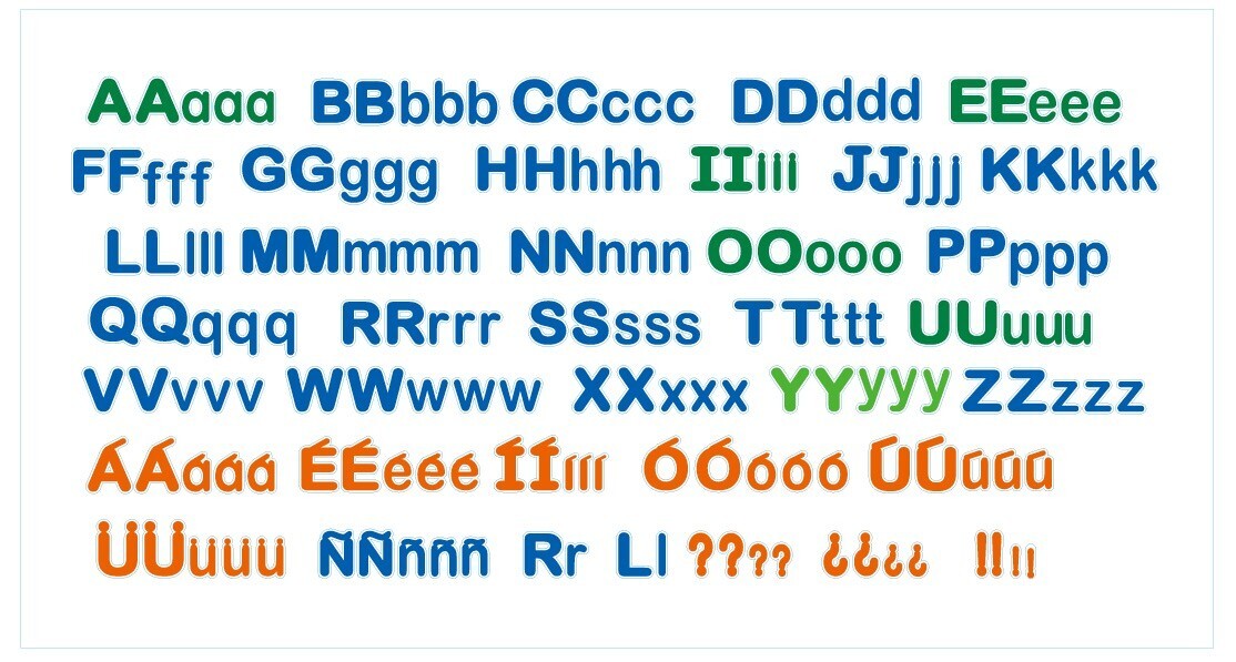 Foam Magnetic Spanish And English Letters, Alphabet, Bilingual, Spanish