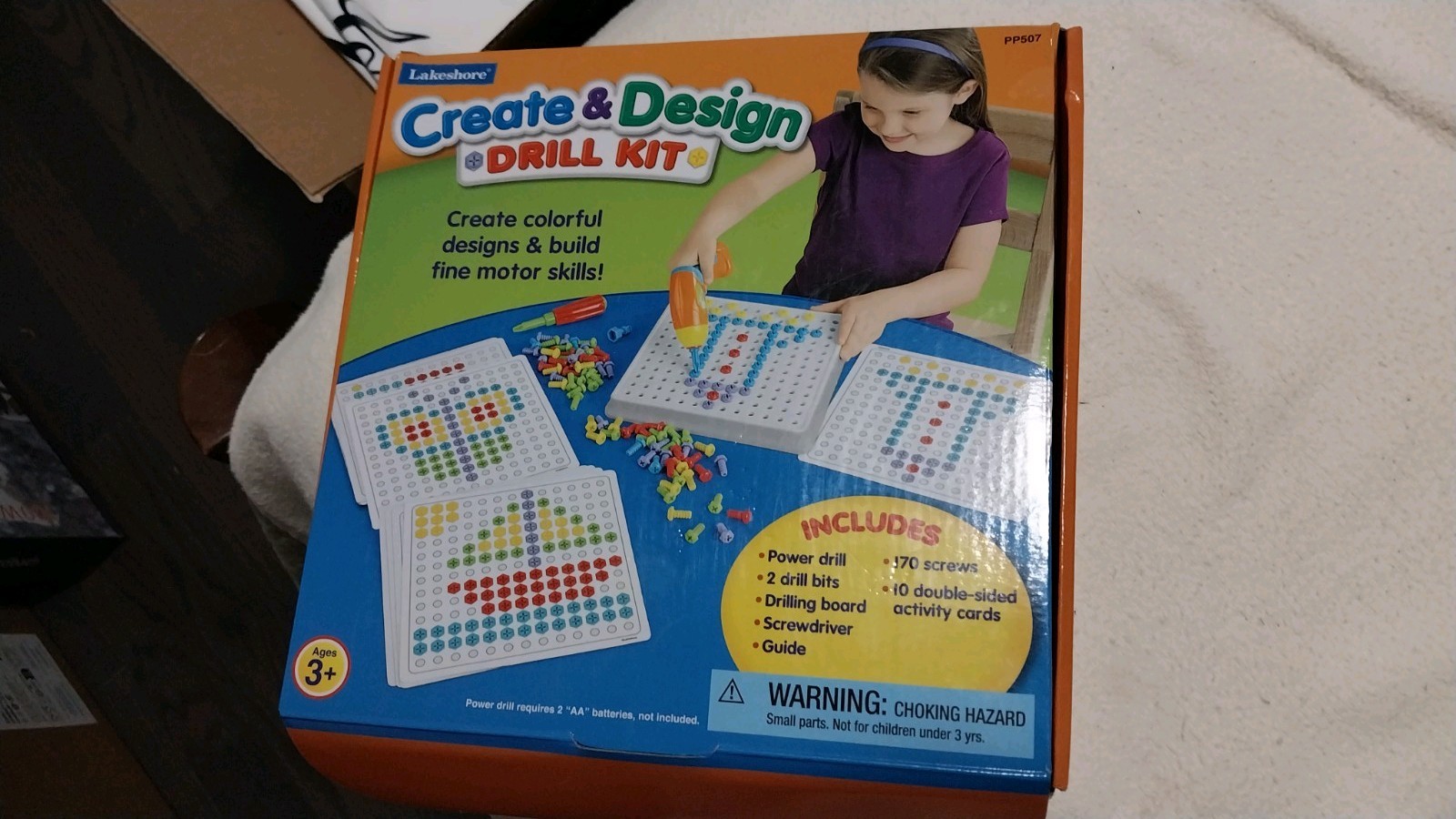 Create & Design Lakeshore Drill Kit + Play Go Set of Vehicles- parts for both