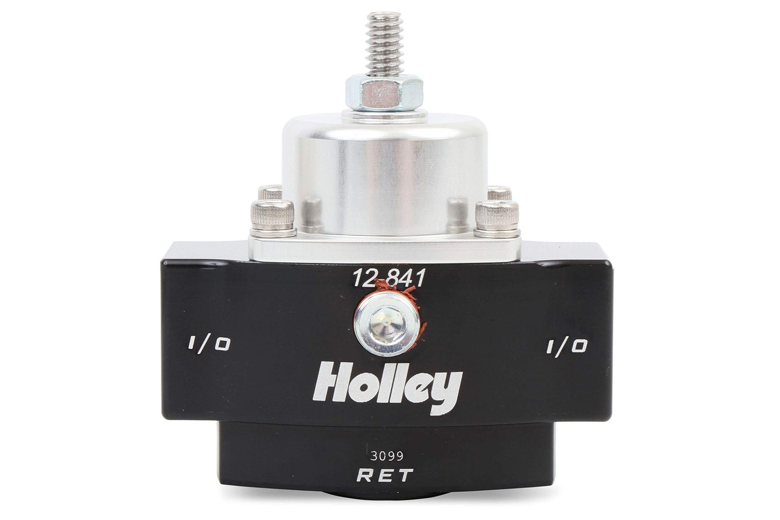 Holley 12-841 4.5-9 PSI Adjustable Bypass Billet Fuel Pressure Regulator with…