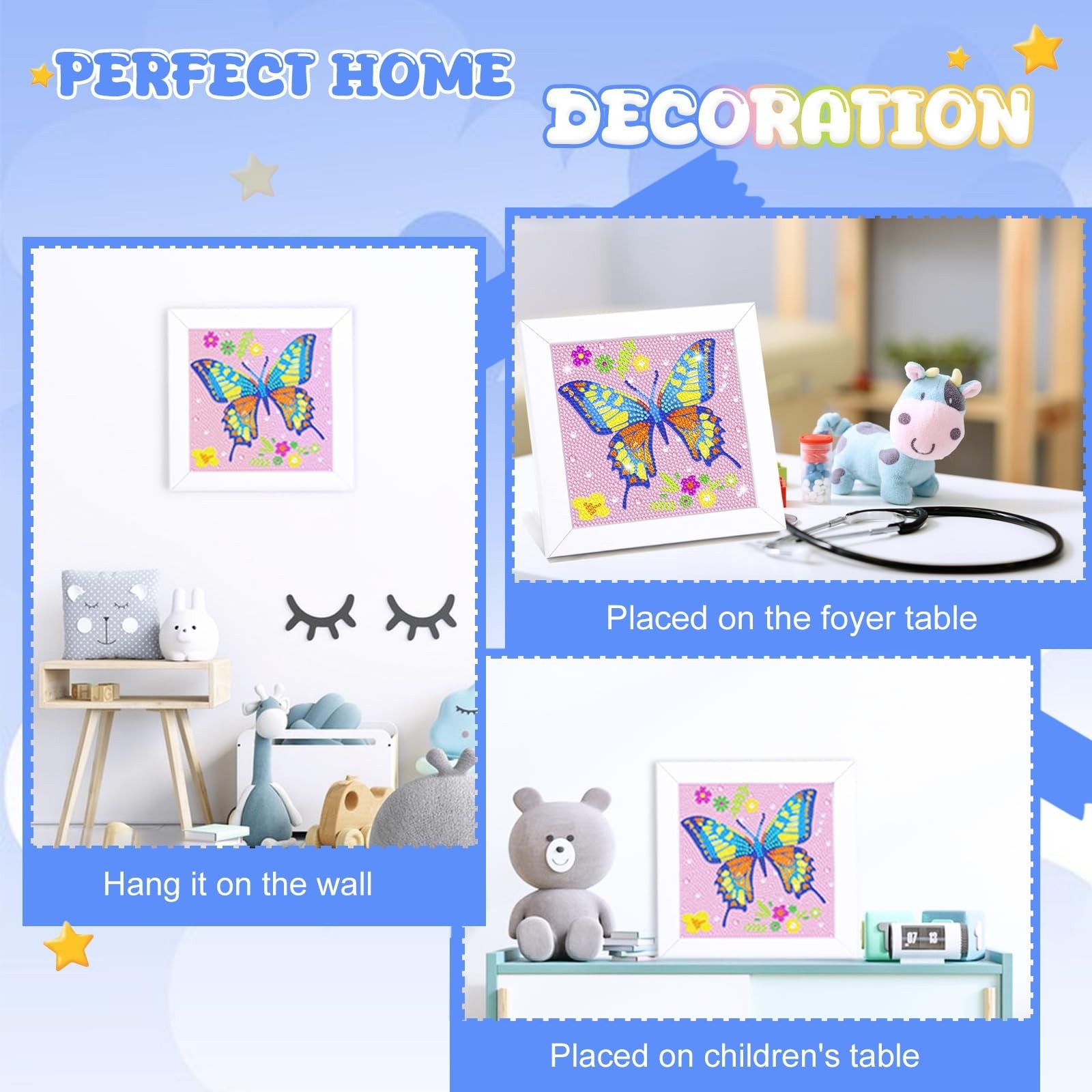 Diamond Art Kits for Kids – Crafts for Girls 8-12 – Diamond Art Painting with…
