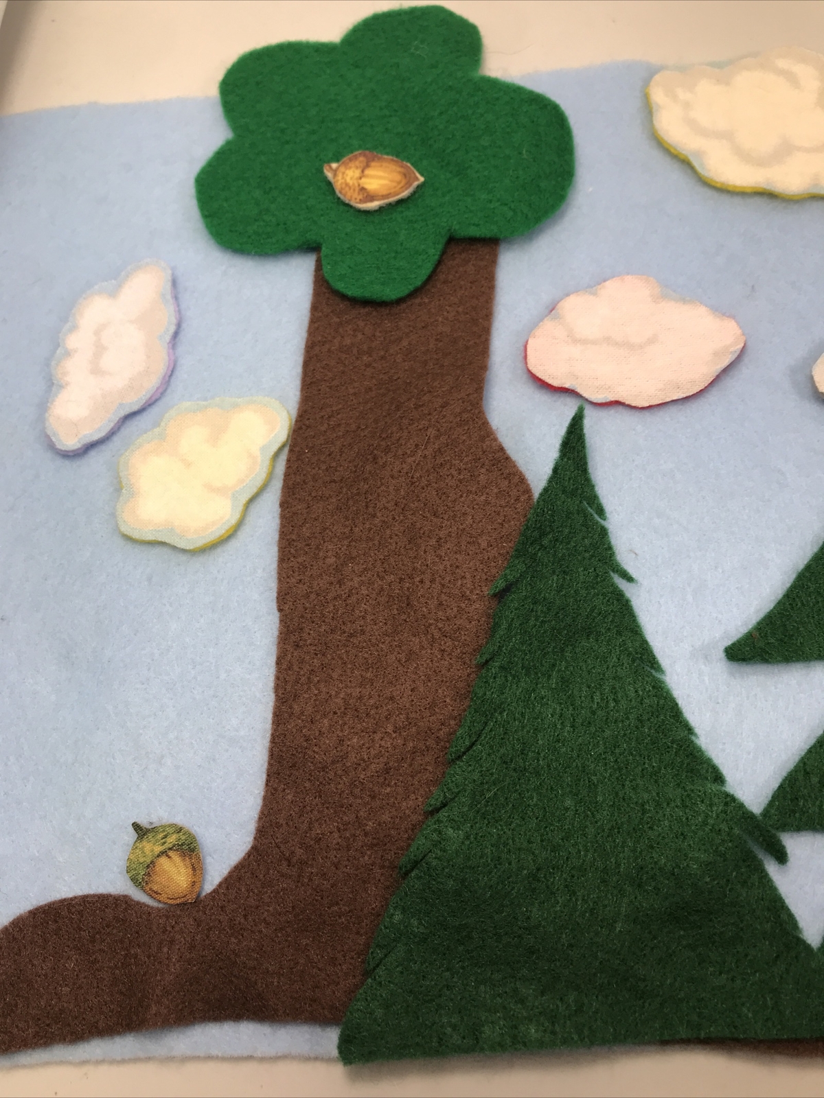 Forest Felt Flannel Pellon Pieces Storyboard Lot Of 16 Including Blue Sky Sheet
