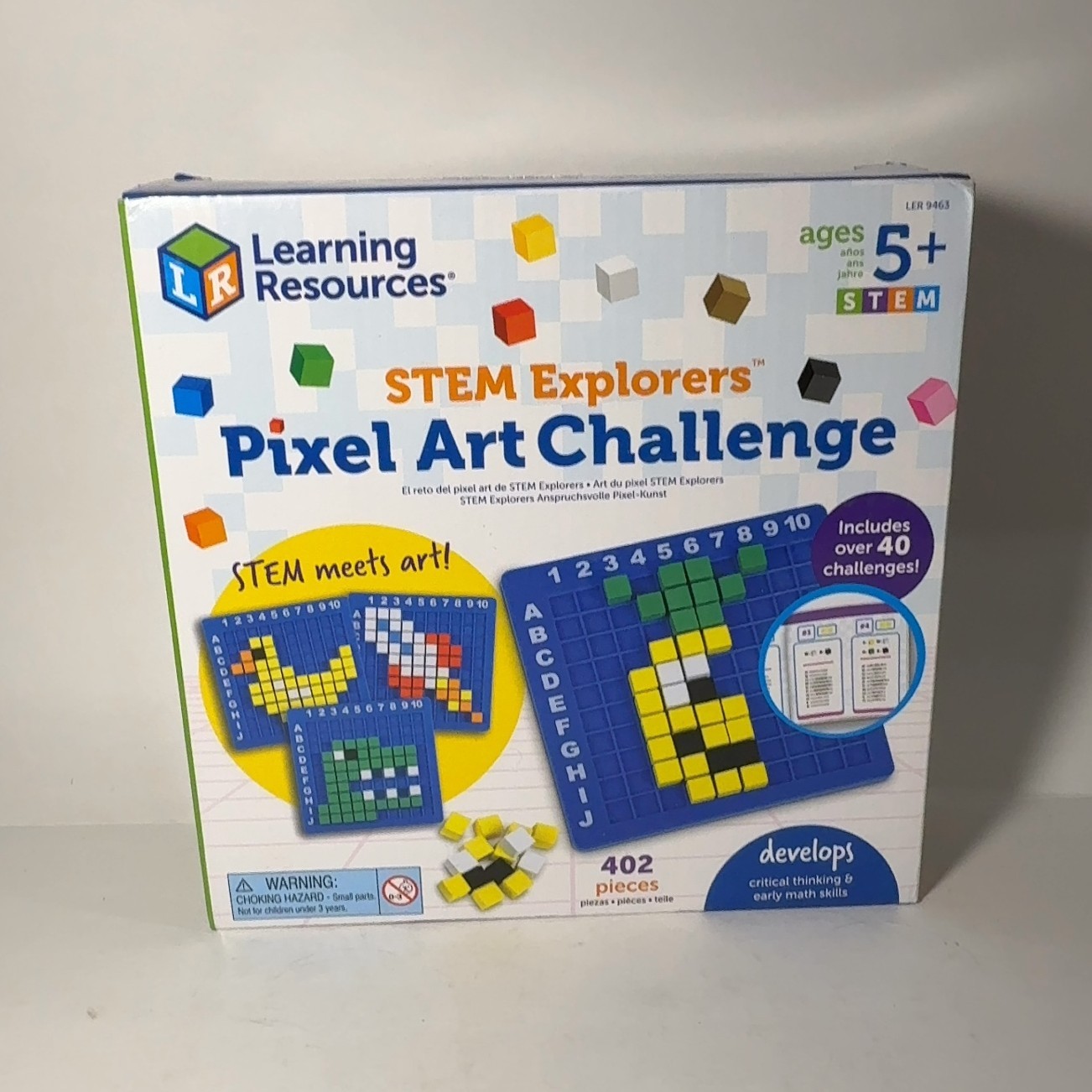 Learning Resources STEM Explorers Pixel Art Challenge LER 9463 Ages 5+