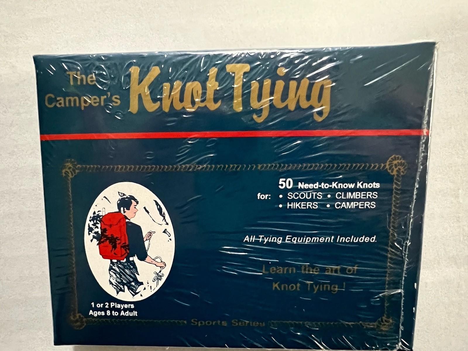 VINTAGE 1985 The Camper’s Knot Tying Kit- 50 Need-to-Know Knots Set NEW IN BOX