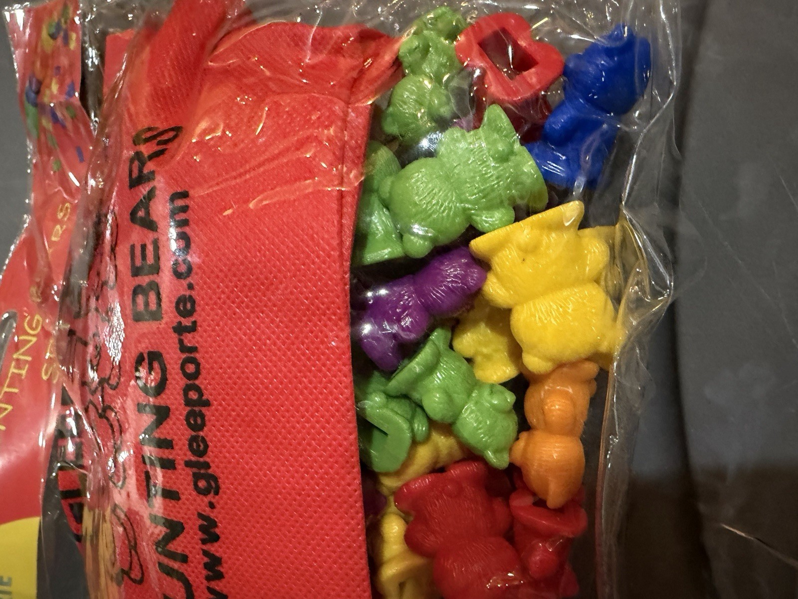 Rainbow Counting Bears w/ Matching Sorting Cups 67 Pcs Set + Storage Bag