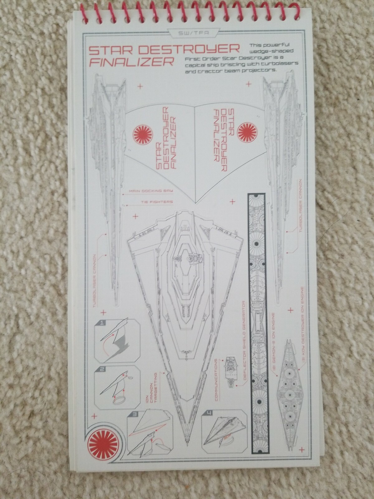 INCOMPLETE Star Wars Activity Set -coloring book, puch out paper model, stamps