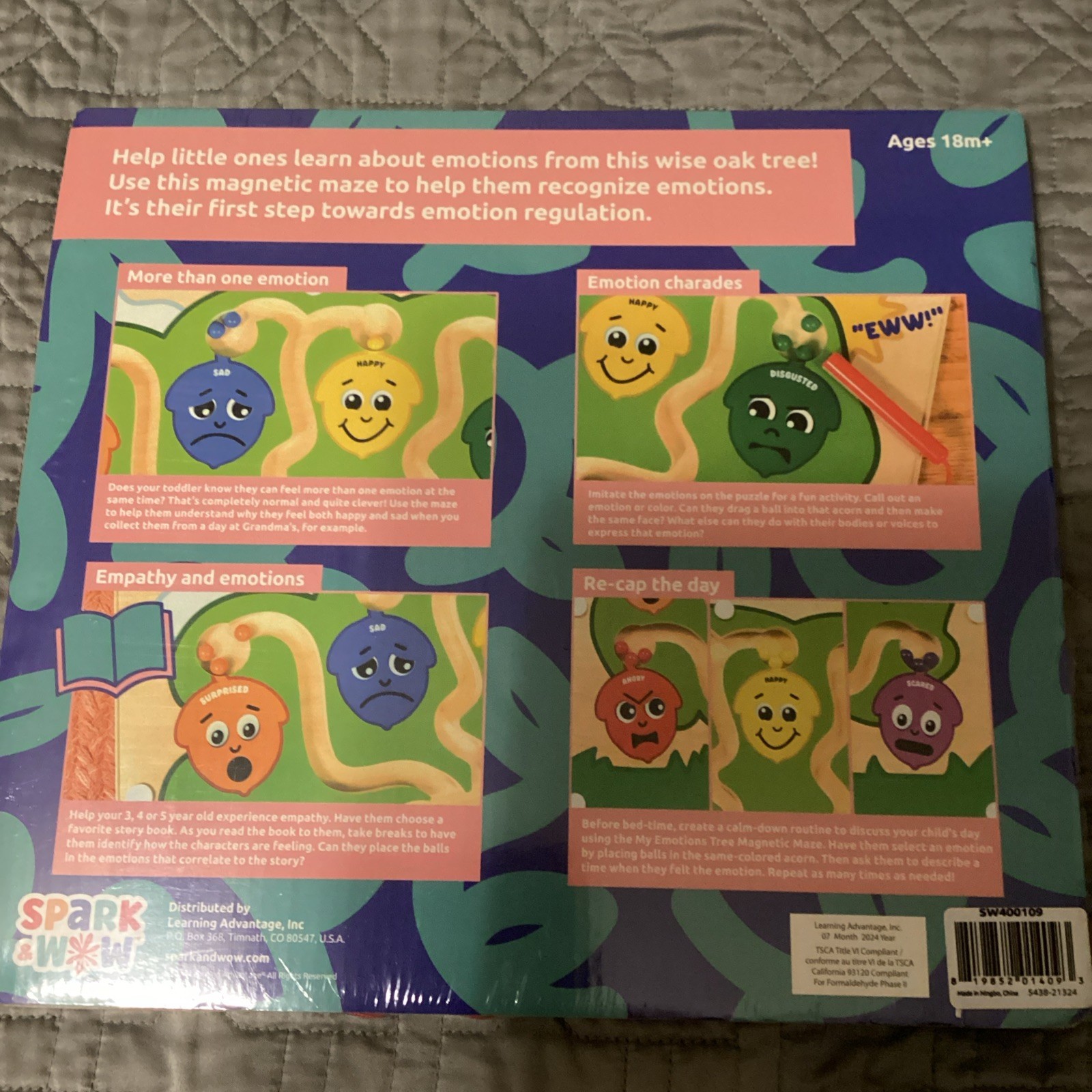 My Emotions Tree Magnetic Maze By Spark & Wow- New Sealed!