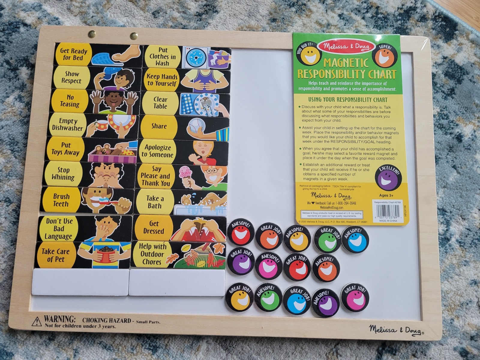 Melissa & Doug MY MAGNETIC RESPONSIBILITY CHART Developmental Toy