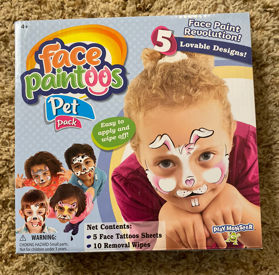 Face Paintoos Pet Pack! Great For Birthdays & Halloween!
