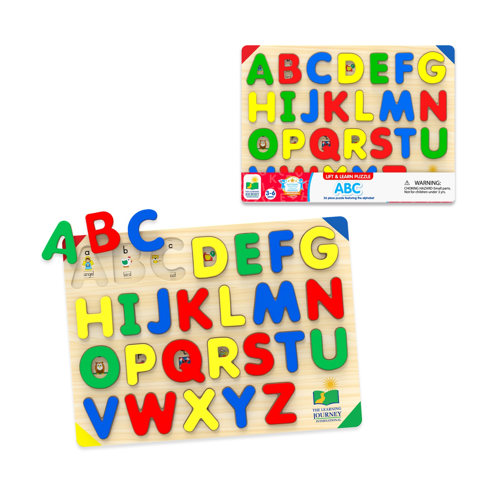 New – The Learning Journey Lift & Learn Puzzle – ABC: 26 Pcs – Ages 3-6