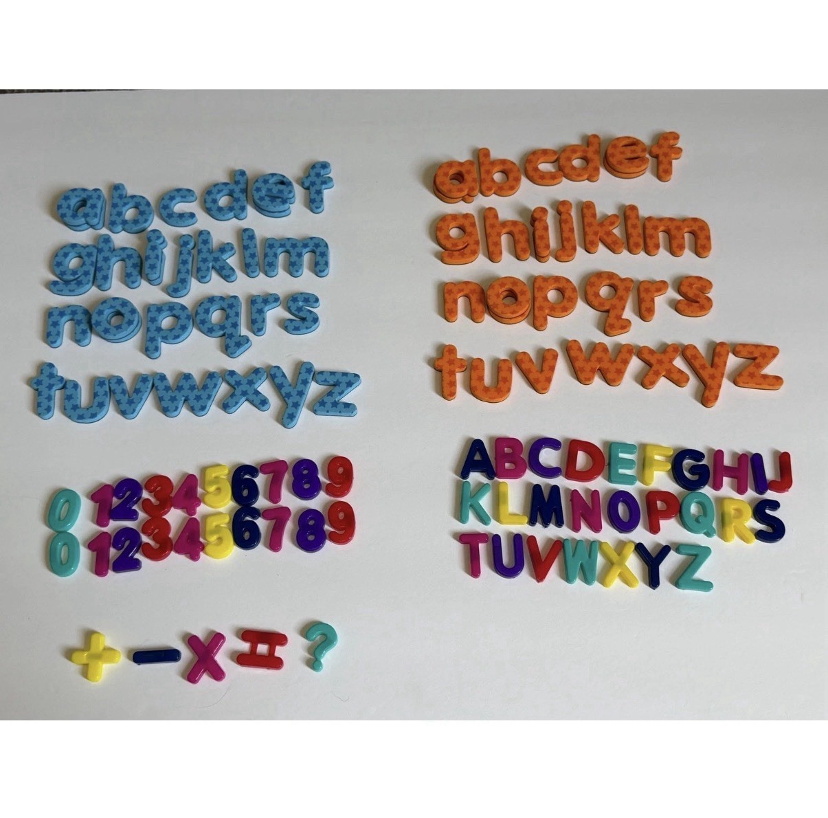 Magnetic Alphabet Letters & Numbers Set – Uppercase, Lowercase, Math Symbols