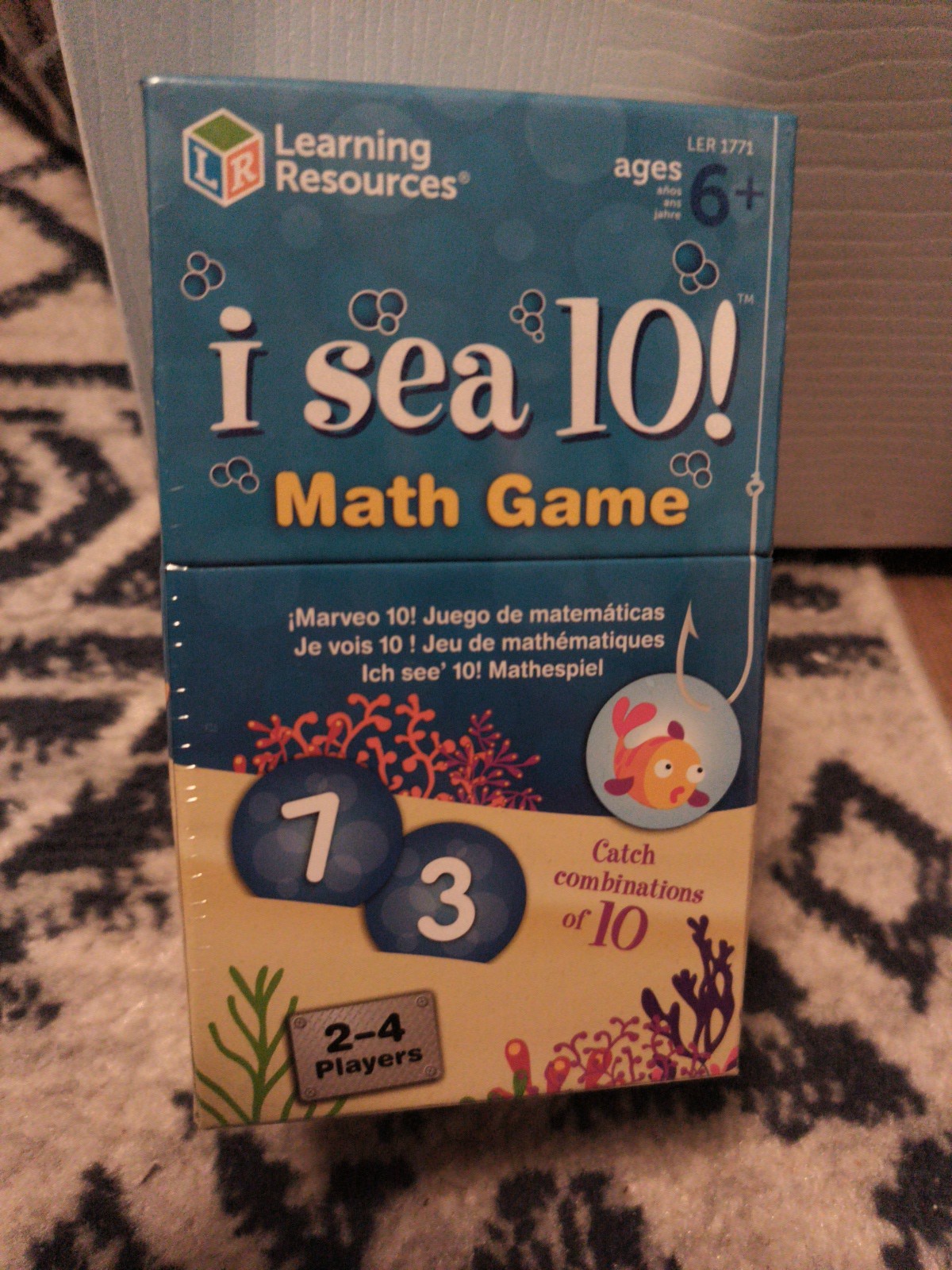 Learning Resources I Sea 10! Game Grades 1+ (LER1771) Math Game Sealed New