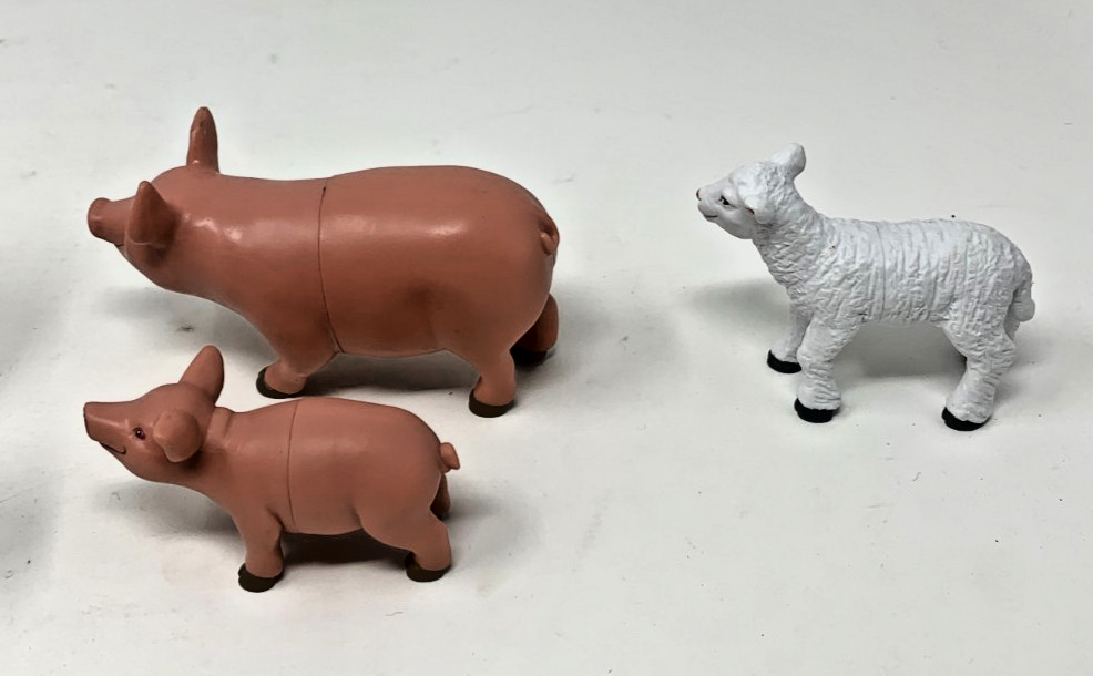 Learning Resources Jumbo Farm Animals Mommas And Babies – Lot of 7