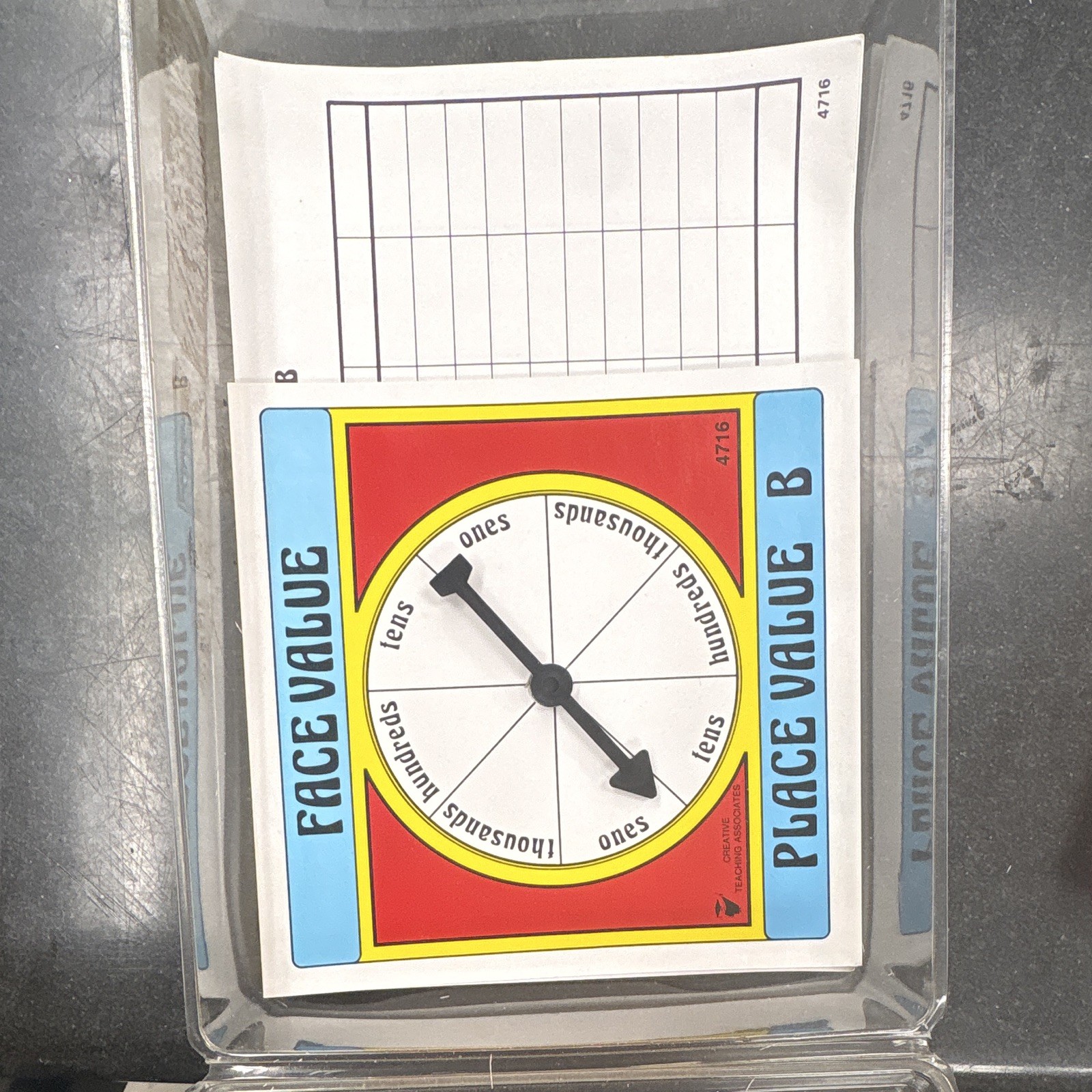 Creative Teaching Associates Face Value Place Value B Math Game Cards MPN 4716