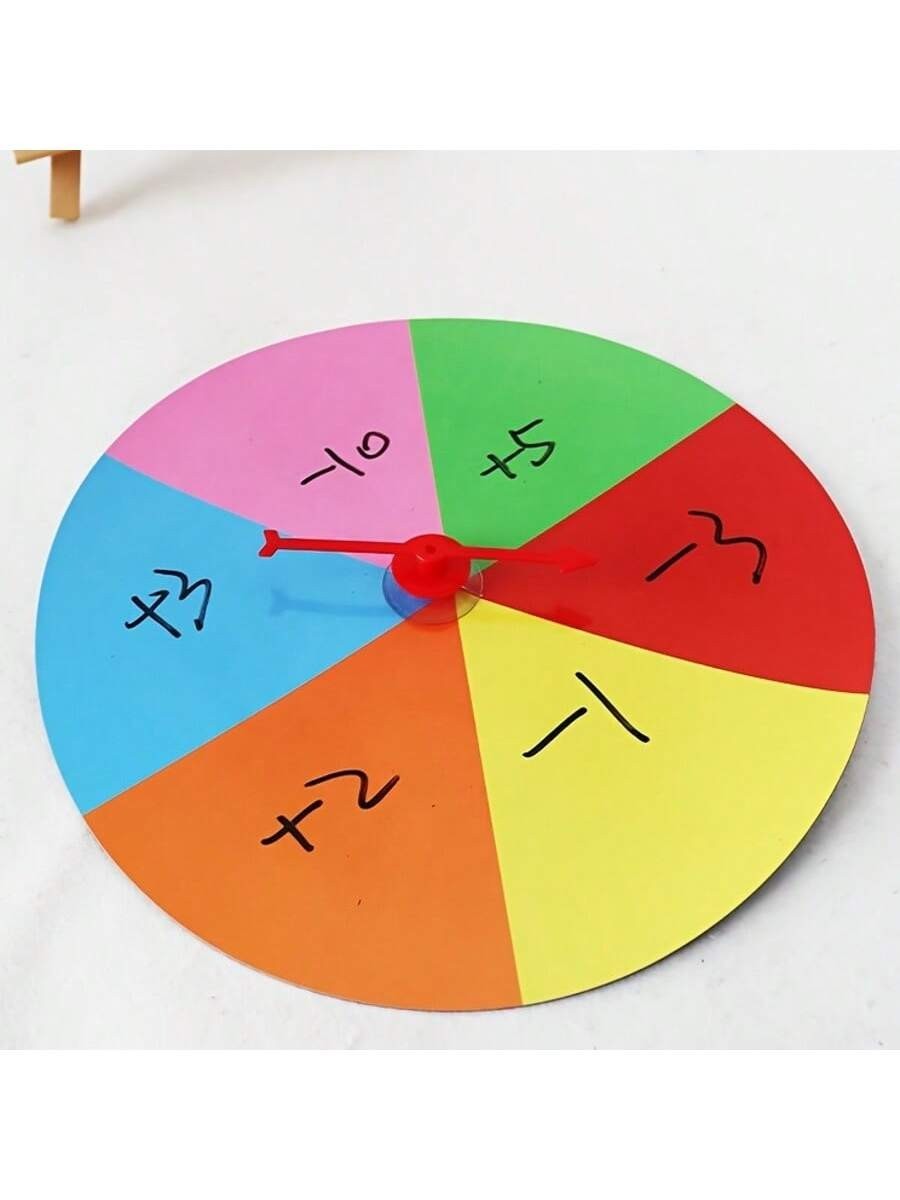6 Colors Magnetic Dry Erase Spinning Board Teaching Tool Blackboard Classroom