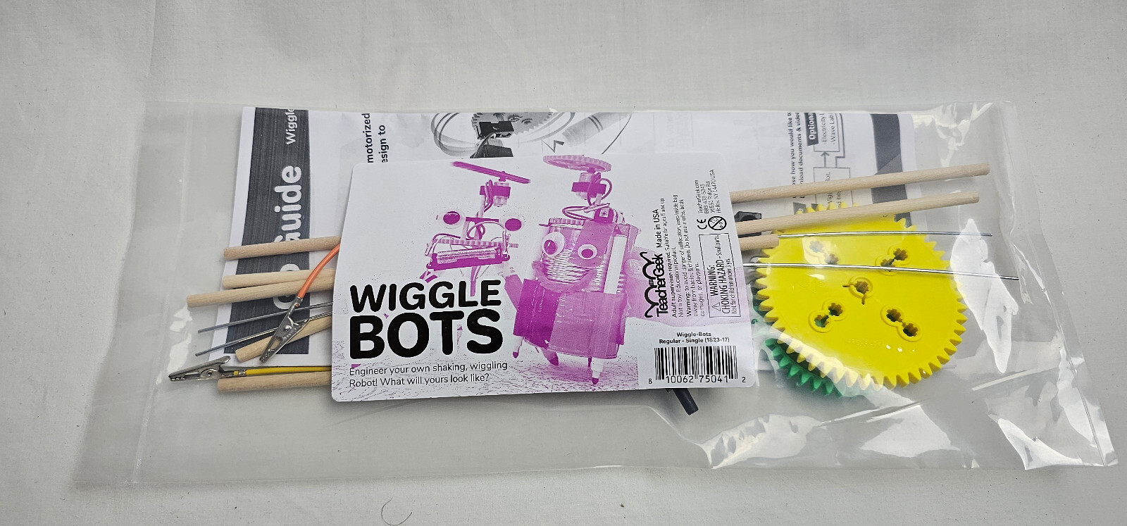 Lot ( 5 )Teacher Geek Wiggle Bot Learning Kids Robot Project Imagination
