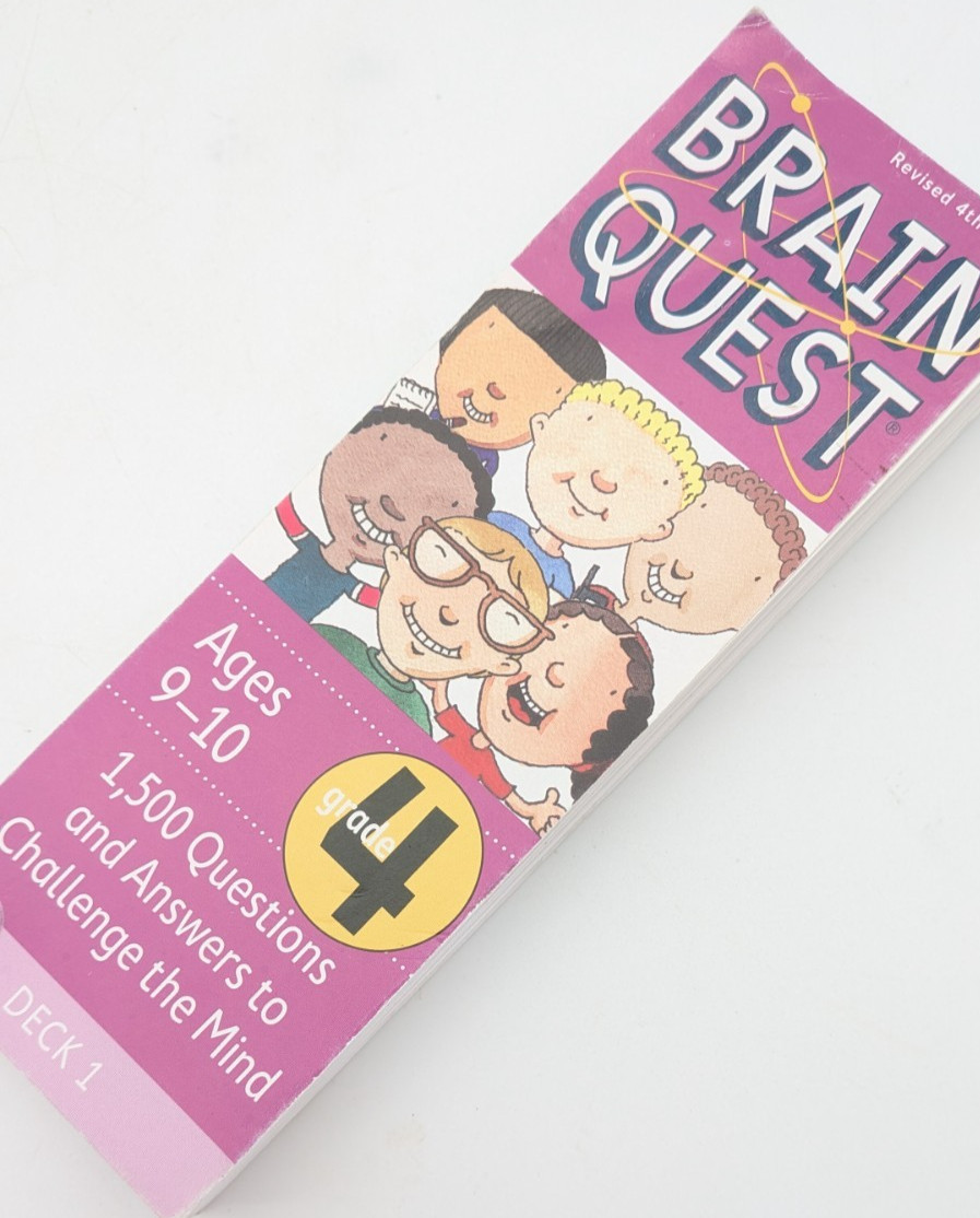 Brain Quest Card Deck Lot 3 Ages 9-11 Grade 4/5 Educational Homeschooling Q&A