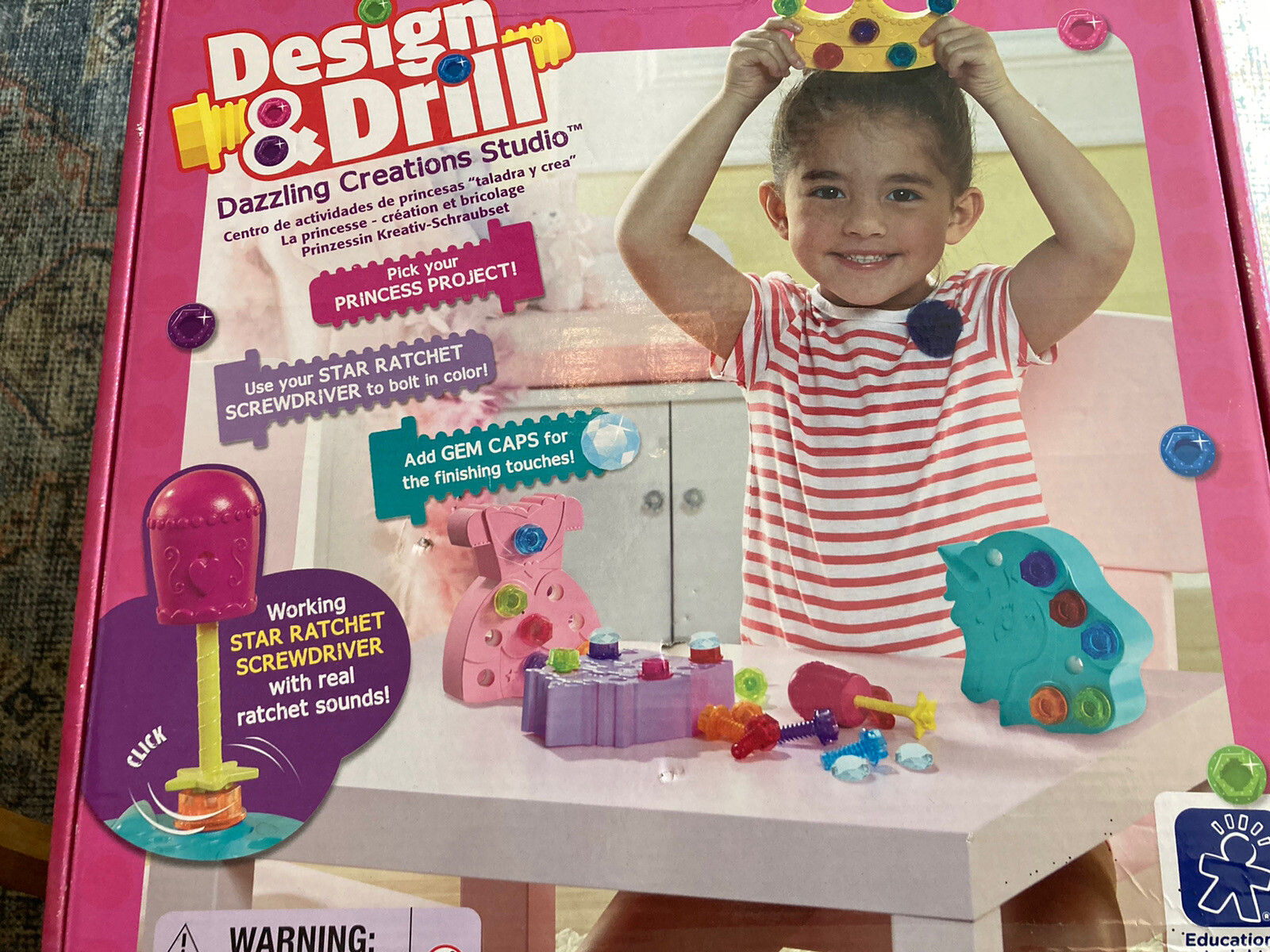 Educational Insights Design & Drill Dazzling Creations Studio Princess Unicorn