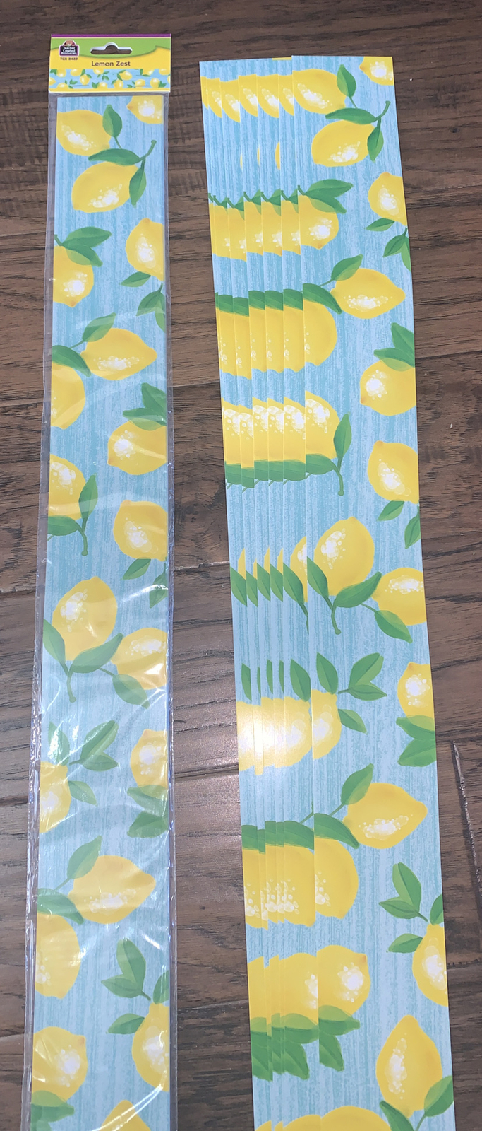 Teacher Created Resources Lemon Zest Border Trim, 35 Feet + 7 more strips