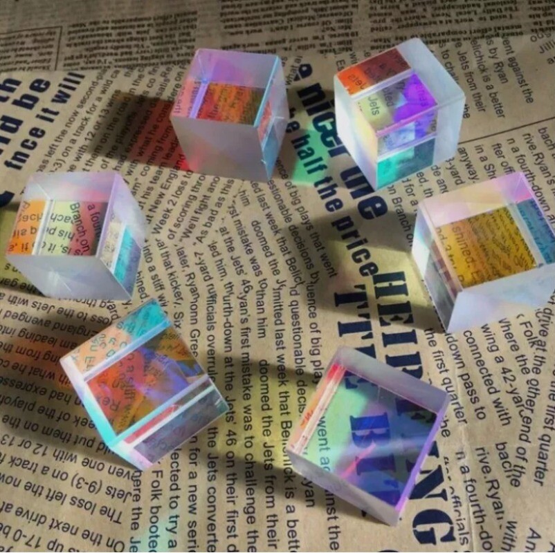 1000PCS 2.2×2.15/2.3/1.9cm Defective Dichroic X-Cube Prism RGB Combiner Splitter