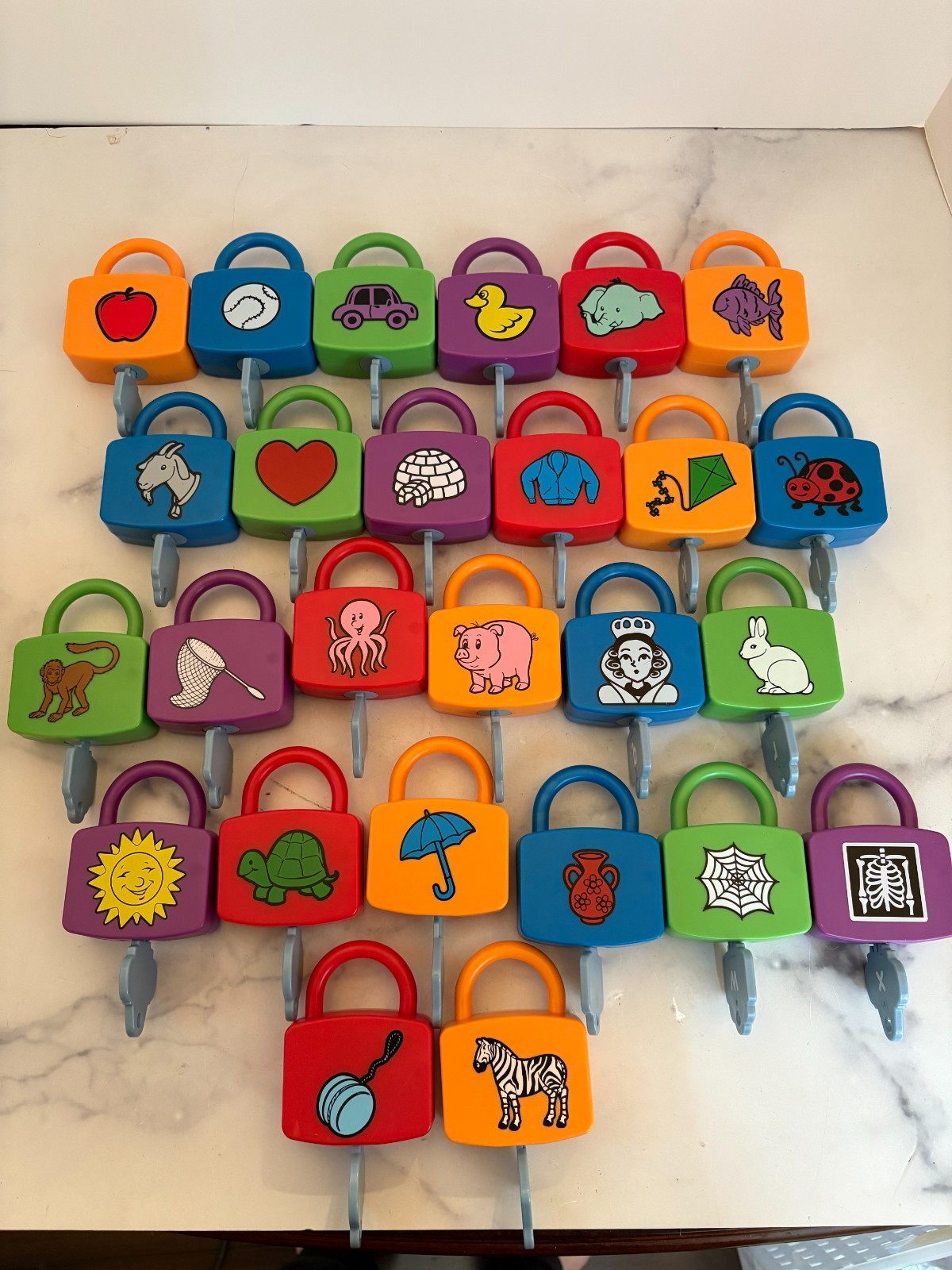 Lakeshore Learning Letters Padlock & Key REPLACEMENT Parts U-Pick