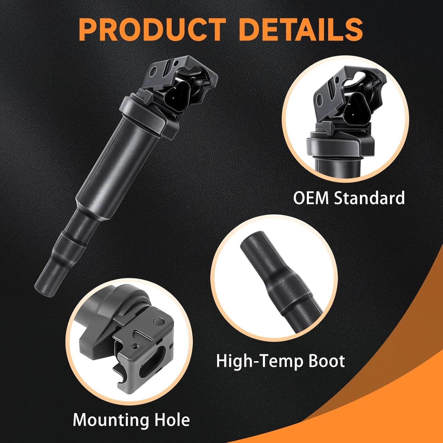DEEGOOLY 6PCS UF592 Ignition Coil Pack and ILZFR6D11 Iridium Spark Plug