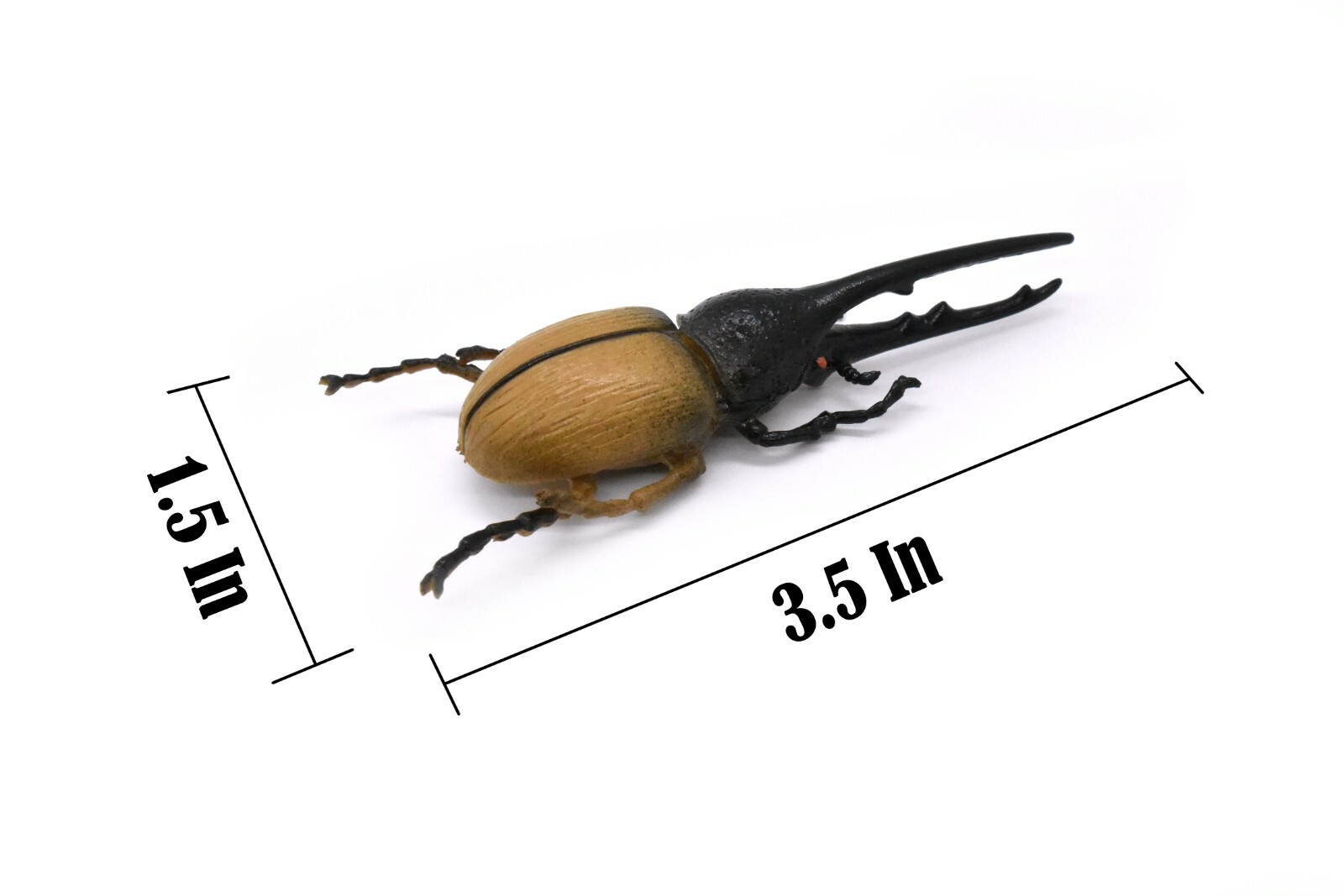 Hercules Beetle, Very Nice Rubber Reproduction 3″ CWG10 B13