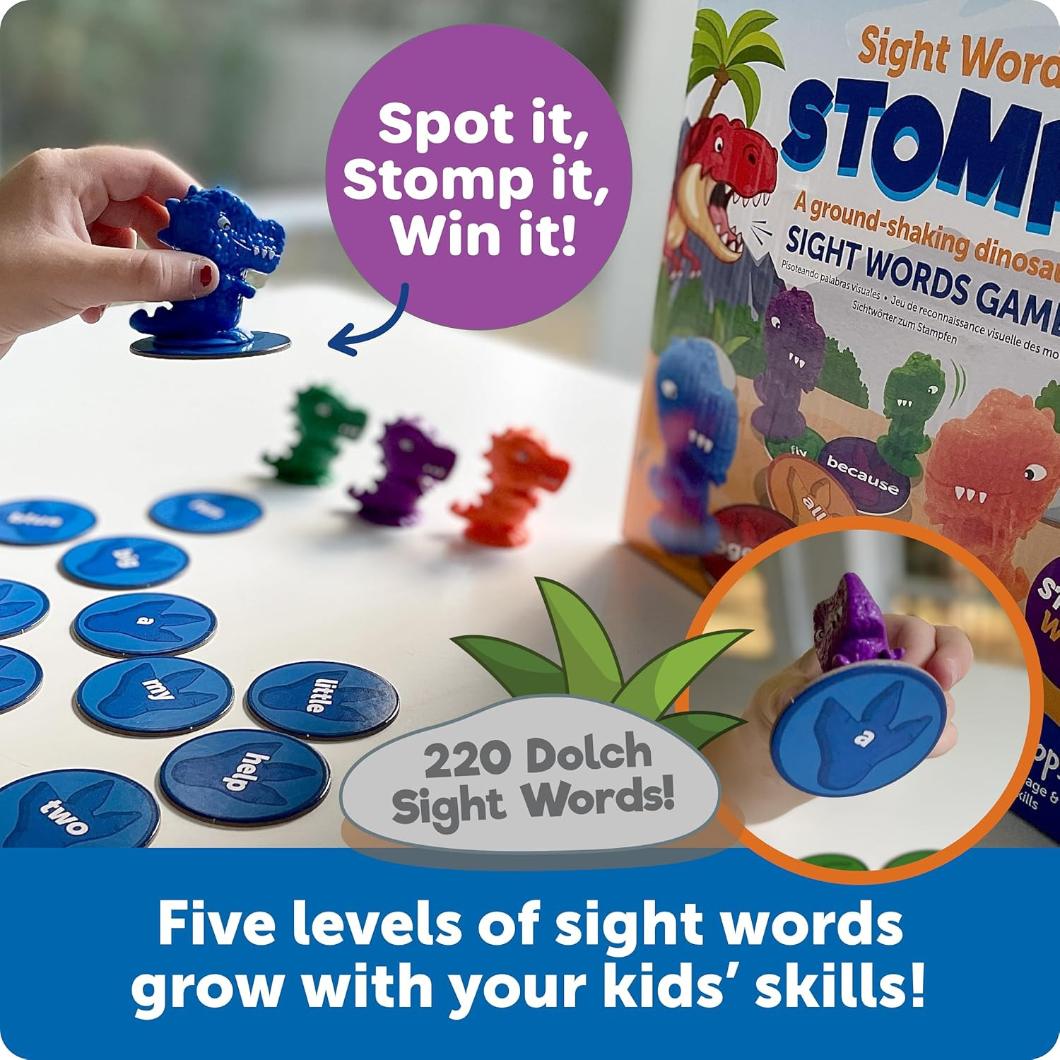 Sight Word Stomp! – Alphabet Toys, Phonics Flash Cards, Classroom Board Games, A