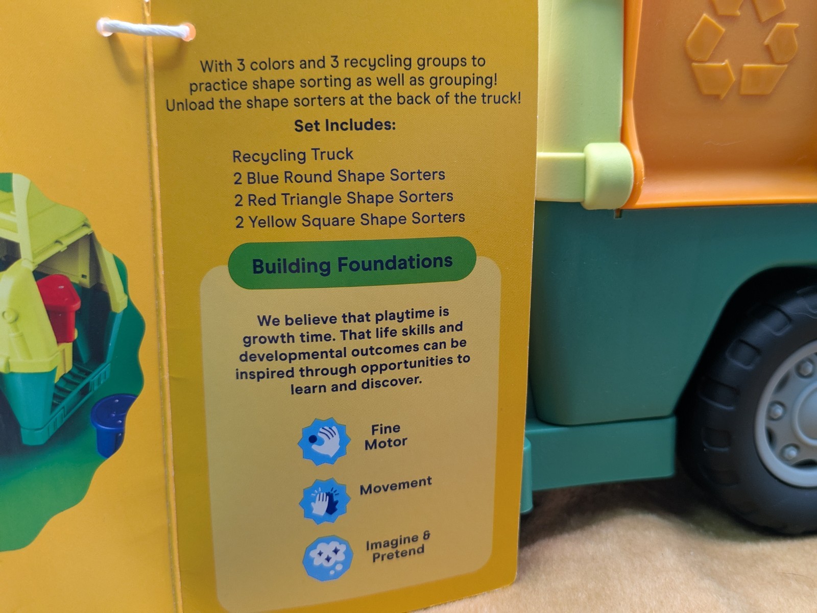 Toy Truck Giggle Scape By Target Learning Shapes Blocks 7 Piece Set Ages 2+ New