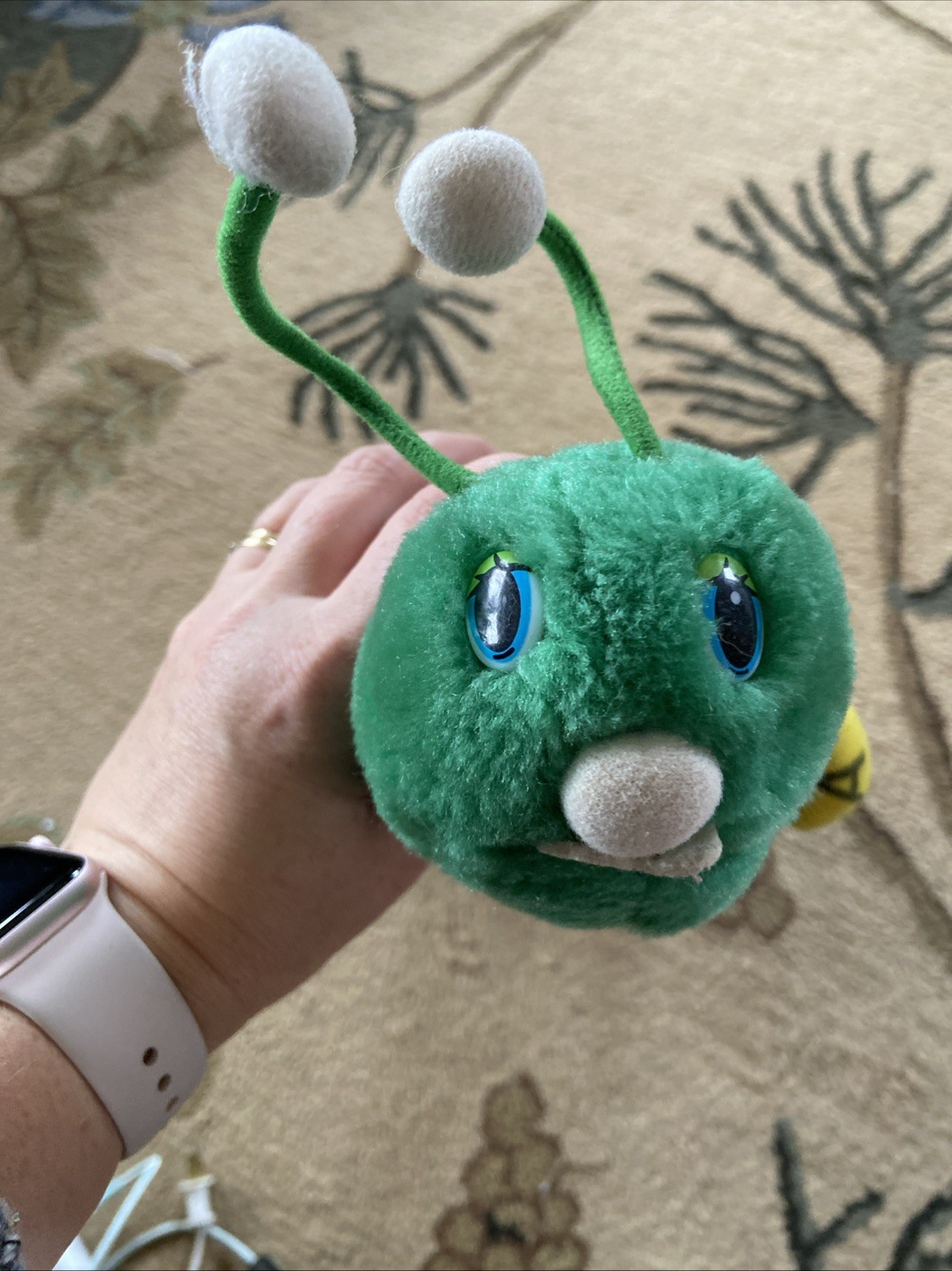 1980s Randtoy INCH WORM Caterpillar Centipede 24″ Plush Numbers Letters Vintage