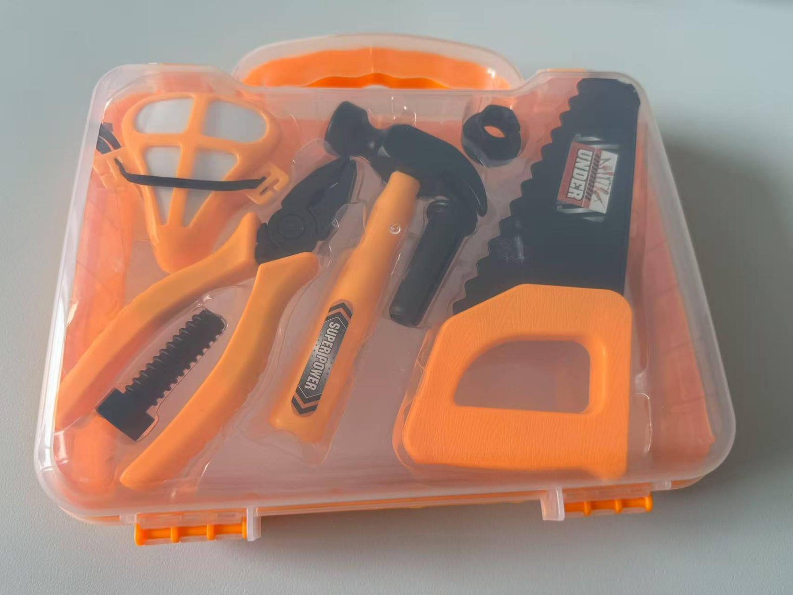 Kids Tool Set with Carry Case, Pretend Play Construction Tools for Boys & Girls