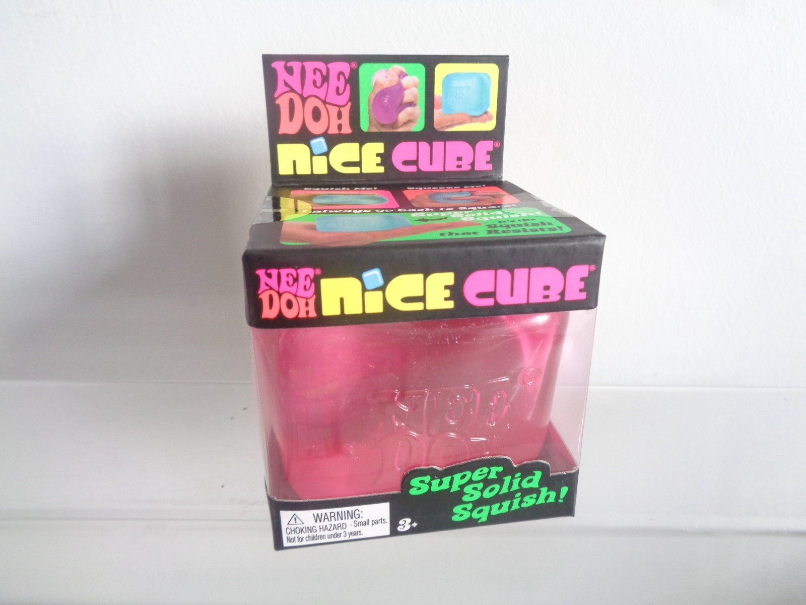 GENUINE Needoh Nice Cube 6cm Fidget Stress Relief Toy Choose Colour