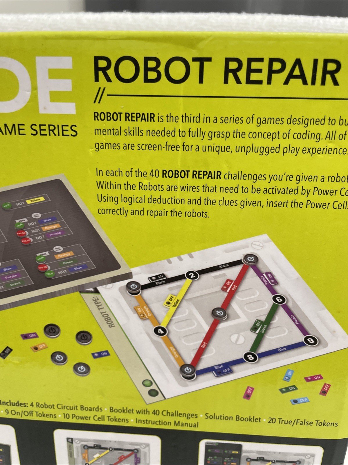 STEM Code Programming Game Series Robot Repair Thinkfun Coding Concept NEW B40