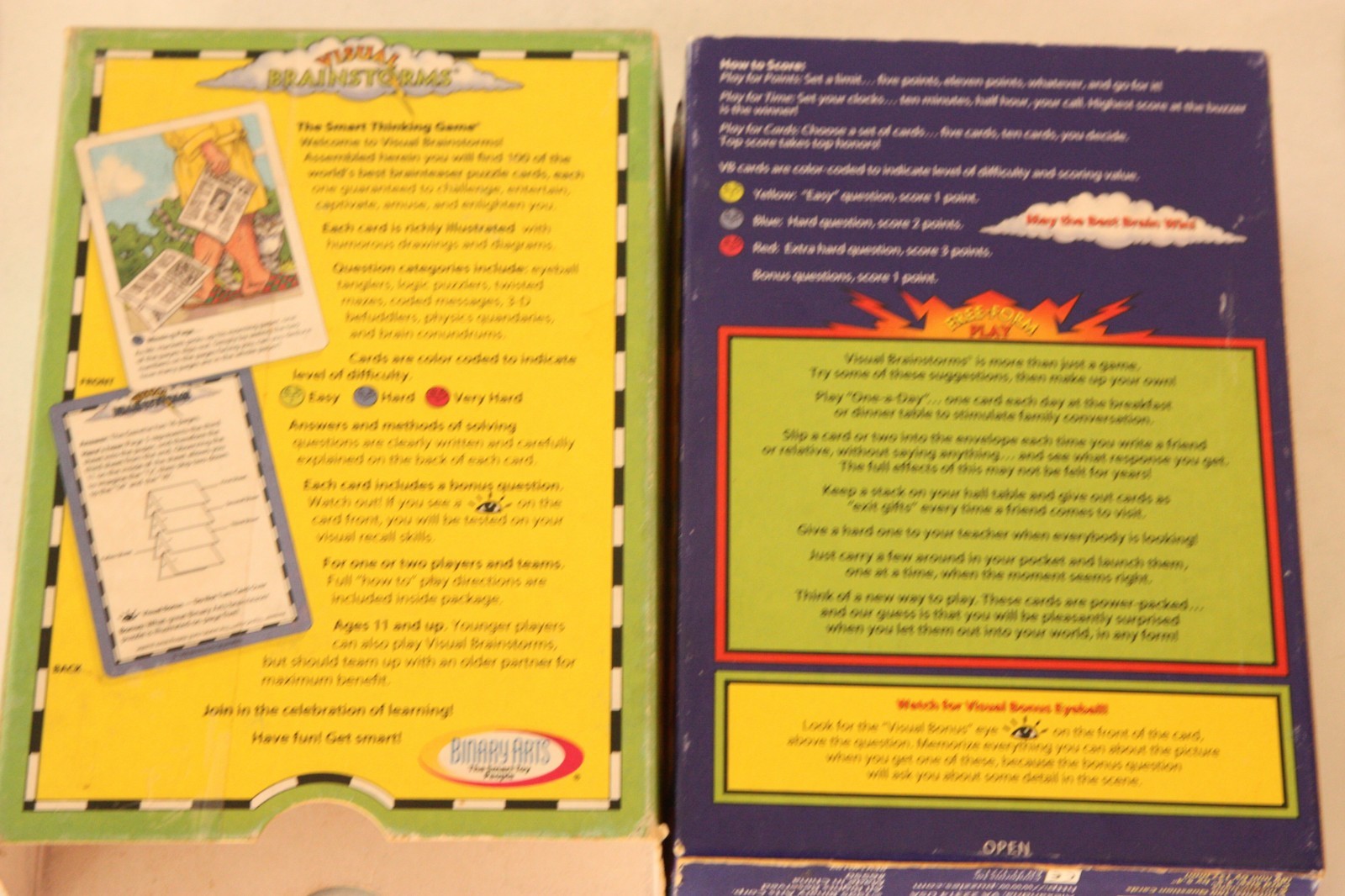 Visual Brain Storms – The Smart Thinking Game – Brainteaser Card Game