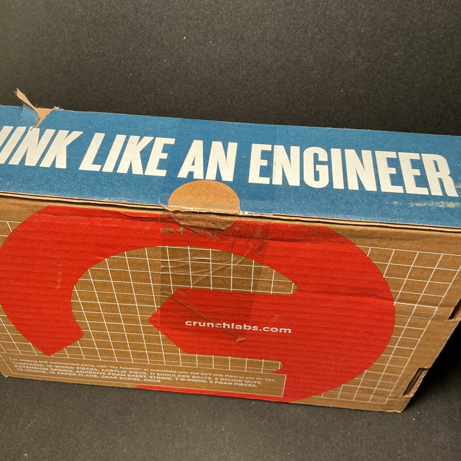 Crunch Labs Mark Rober S.T.E.M. Build Box Airplane Launcher Think Like Engineer