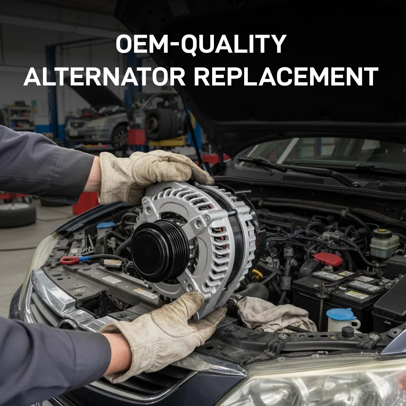 New Alternator Compatible with 2002 2003 Toyota Camry 02 03 Solara 2.4L, 2001…