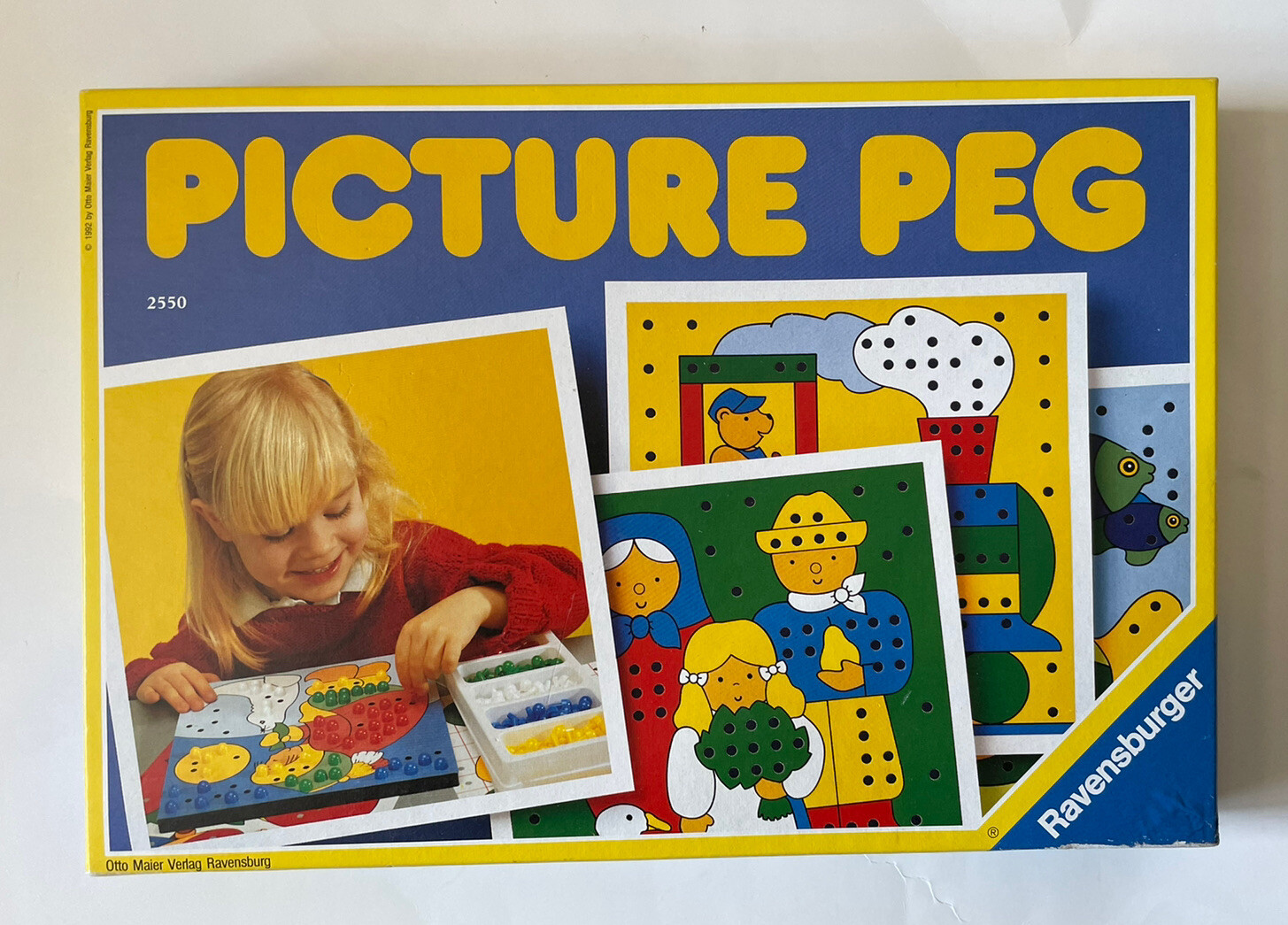 Ravensburger Picture Peg VTG 1992 Germany Educational Game Missing Instructions