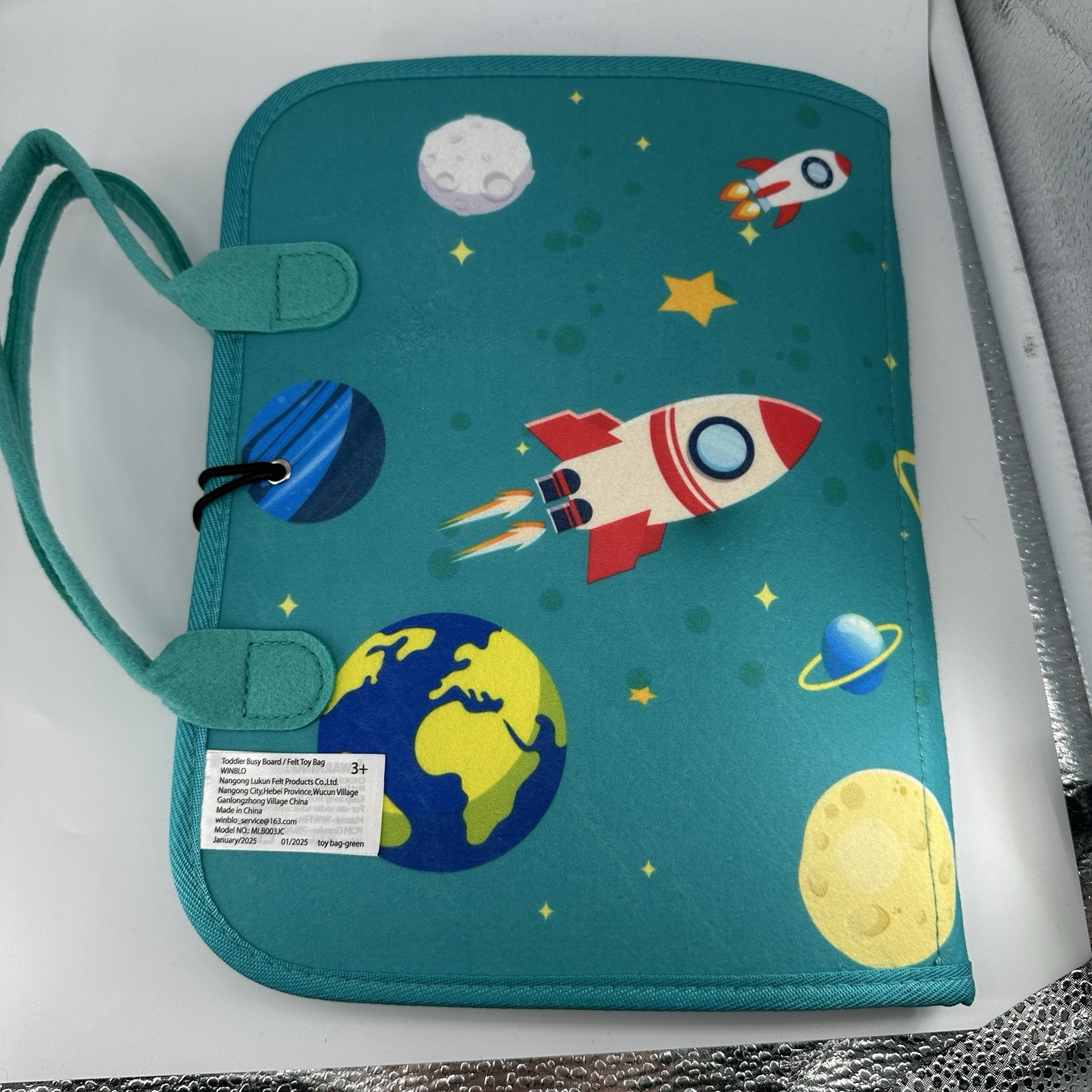 Toddler Busy Board Book With Handles Ages 3+