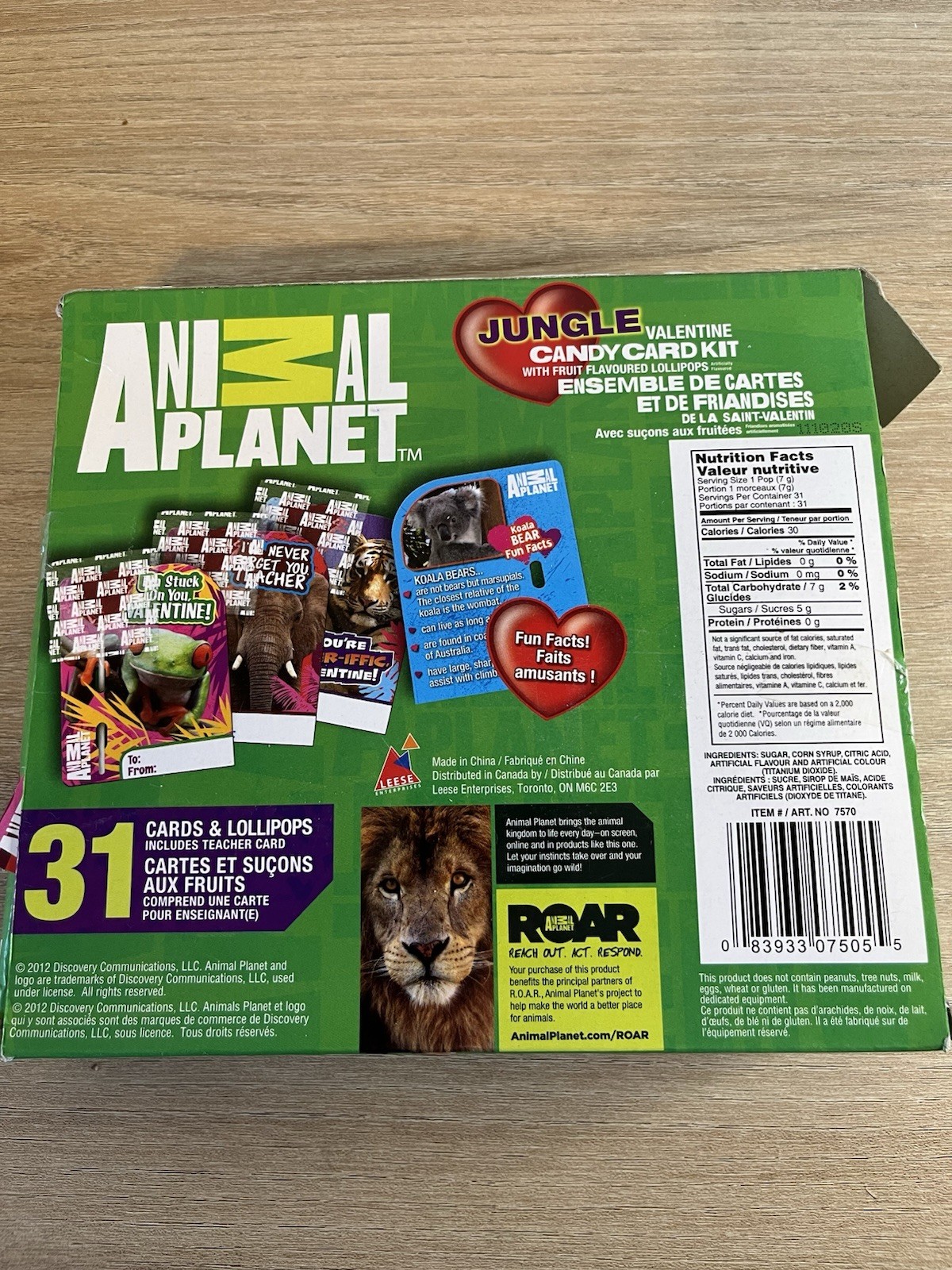 Animal Planet Valentines Days Cards Missing Lollipops