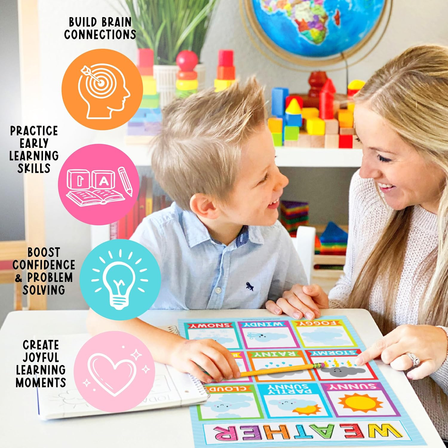 16 Educational Posters for Classroom Must Haves – Laminated Pre-K Posters for To