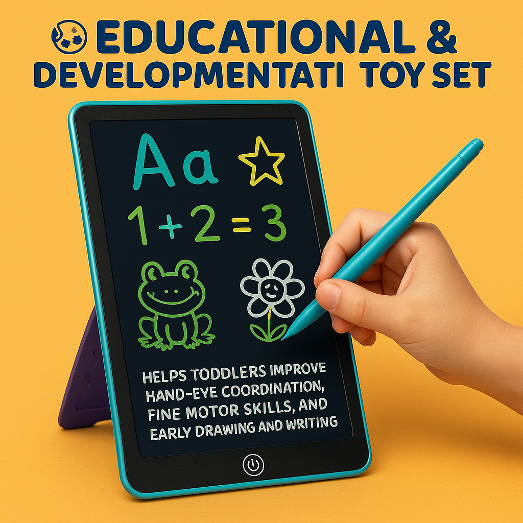 JoyX 2-Pack Magnetic Drawing Board & LCD Tablet for Kids – Joy-Doodle & Portable