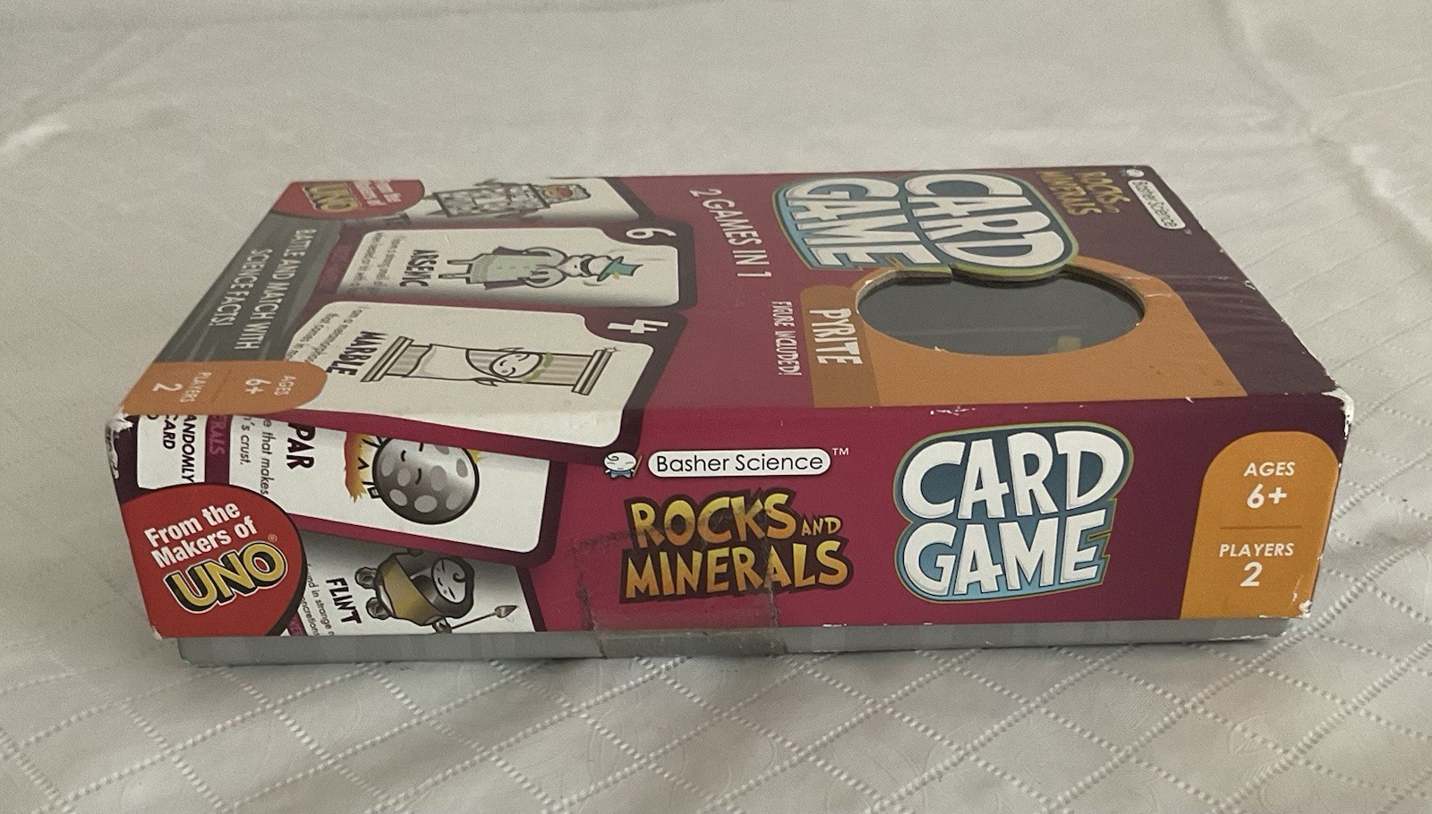 Basher Science Rocks & Minerals Card Game Pyrite Figure 2 In 1 Mattel Open READ