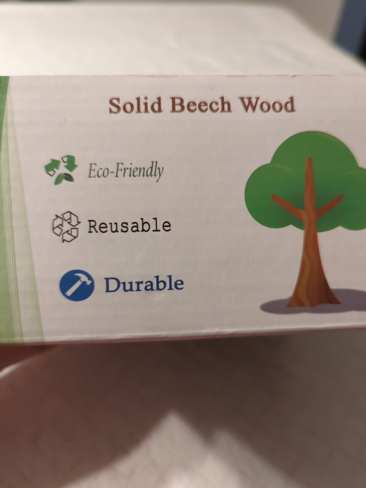 Solid Beechwood Alphabet Tracing Blocks, Learning Letter Formation, Double-Sided