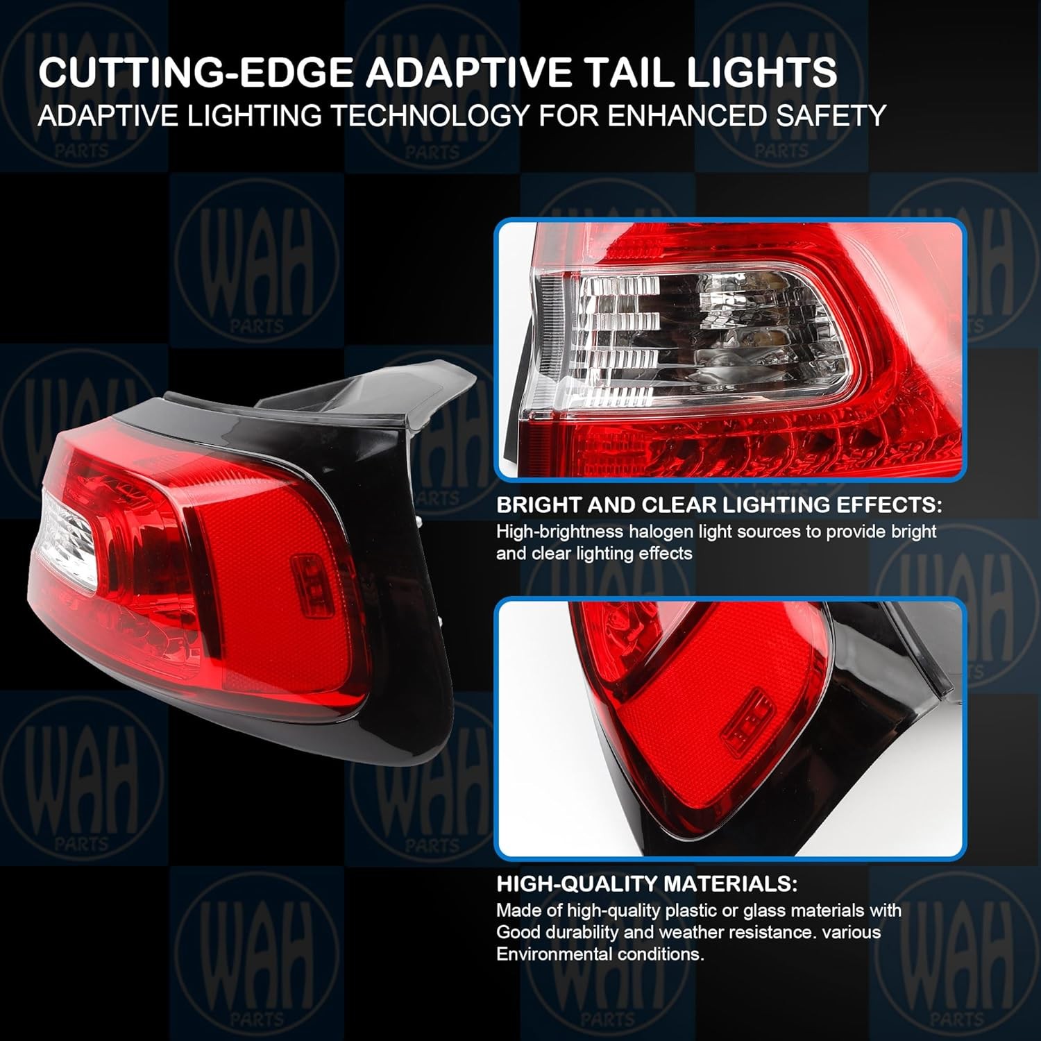 Passenger Side Tail Light Assembly Compatible With 2014-2018 Jeep Cherokee Rear