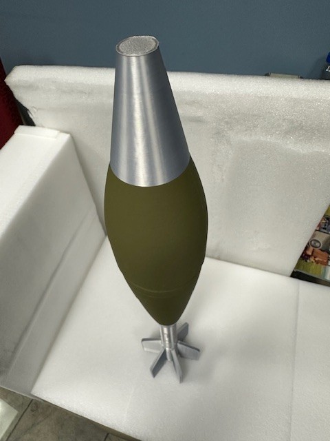 M821 WW2 Era Mortar 81MM 3D Printed Replica 1:1 Scale Reproduction Display
