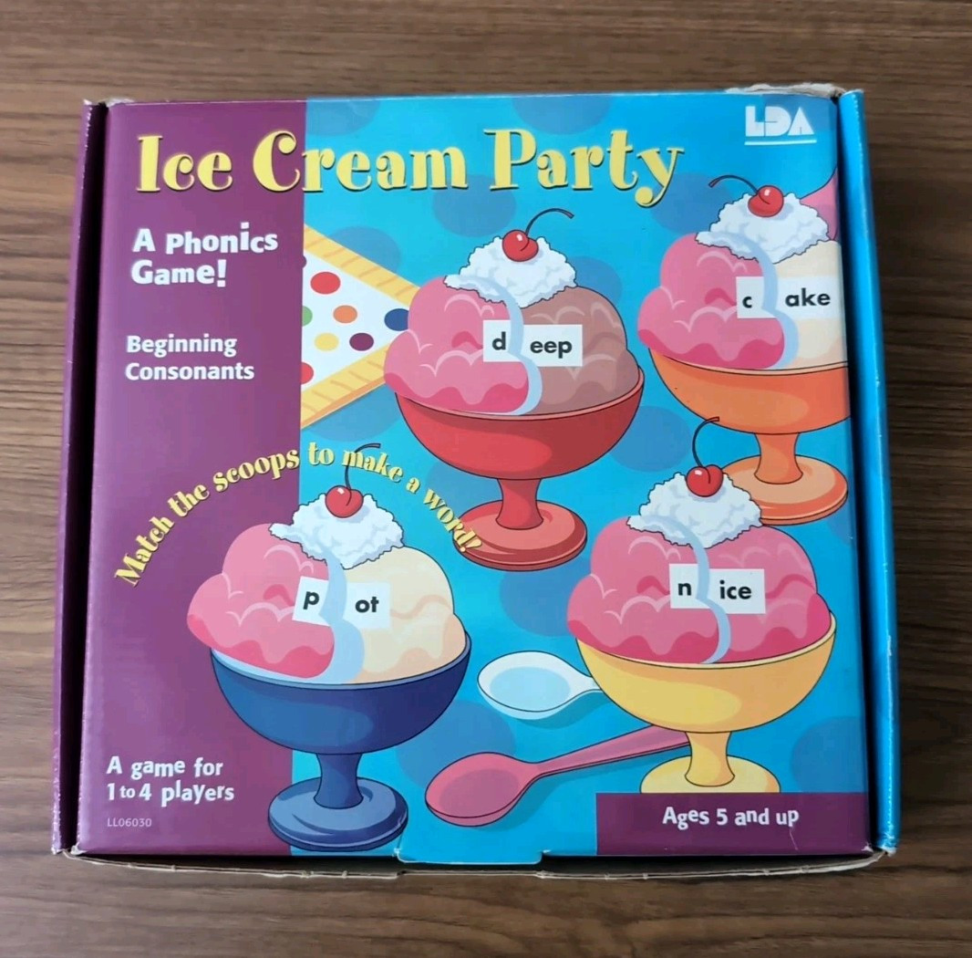 Ice Cream Party Beginning Consonants A Phonics Game!