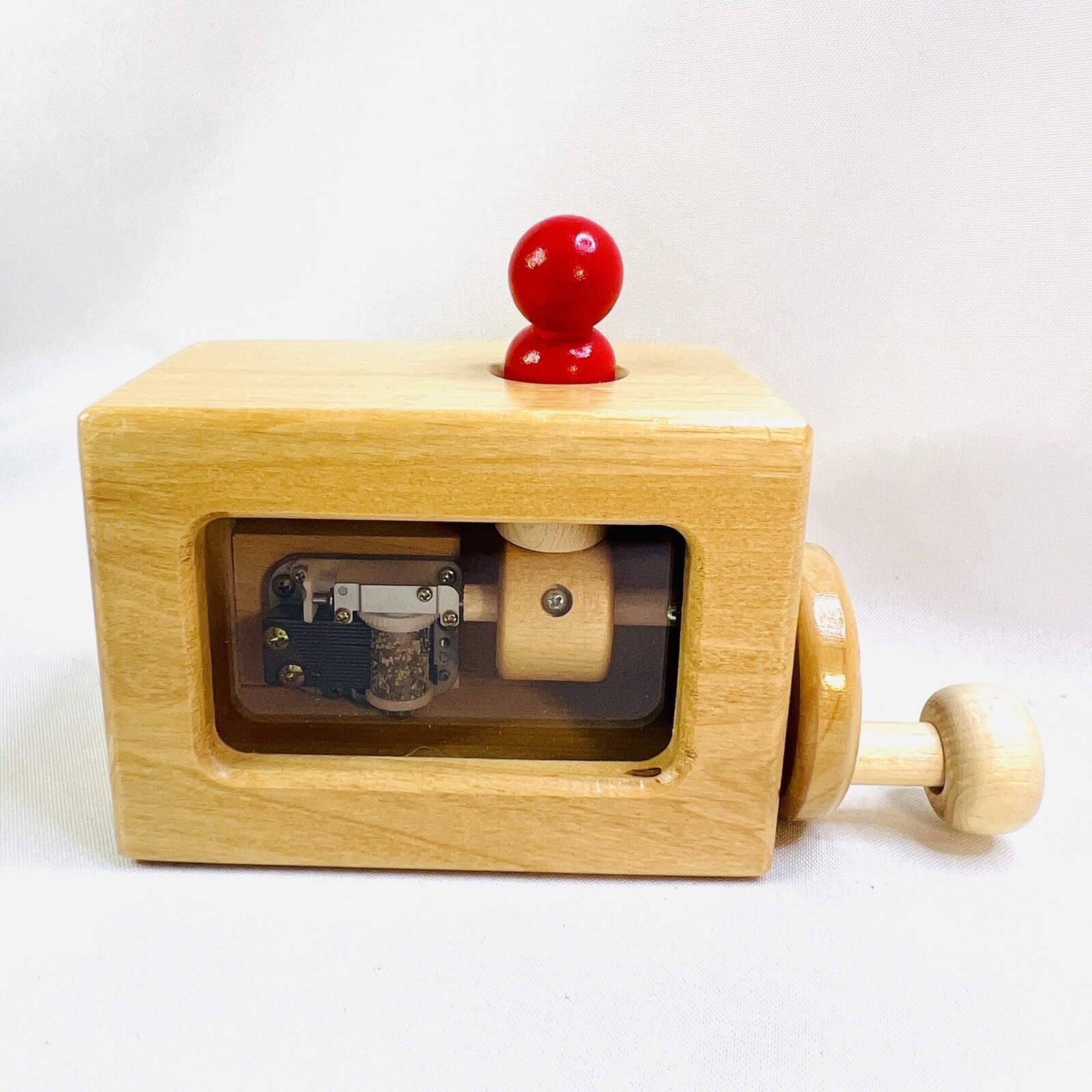 TAG Think and Grow Wooden Music Box Manual Winding Educational Toy Made In USA