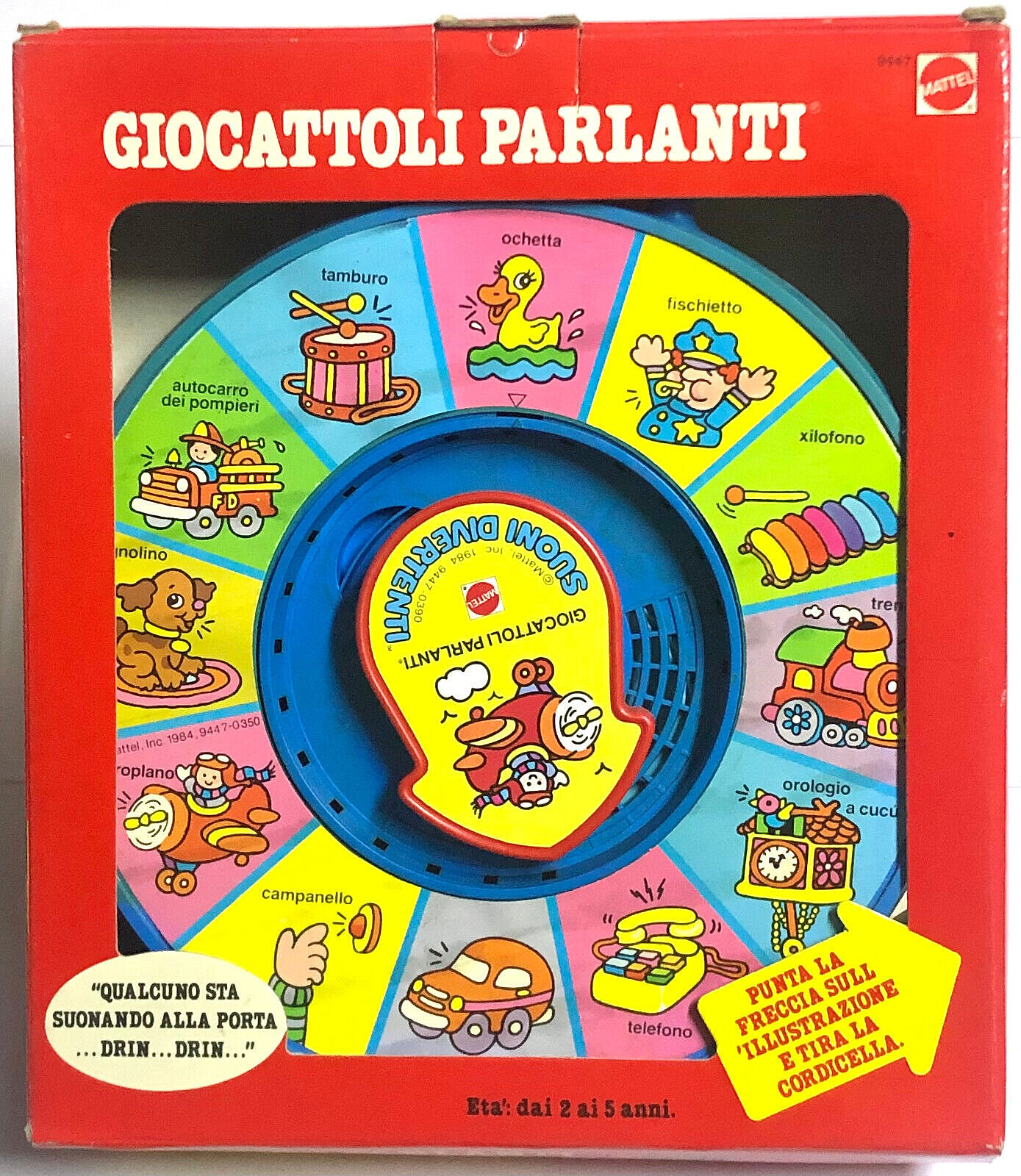 Talking Toys Funny Sounds Working by Mattel 1984 Made in Italy