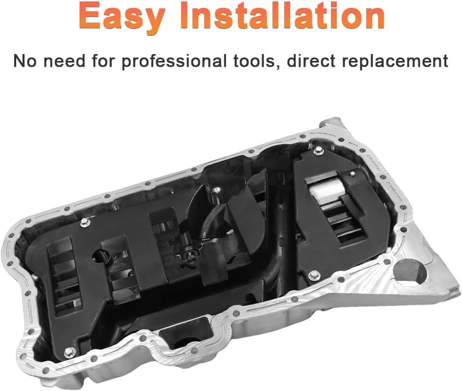 Engine Oil Pan Compatible with Volkswagen Passat 2016-2022, Teramont 2018-2023,